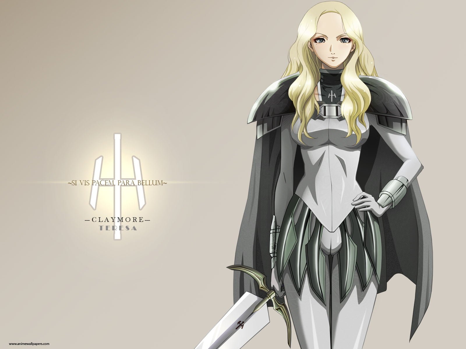 Claymore anime girls Teresa studio shot 2k