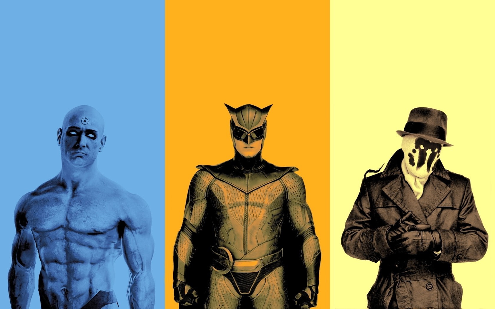 Dr Manhattan movies Nite Owl Rorschach superhero Watchmen 2k