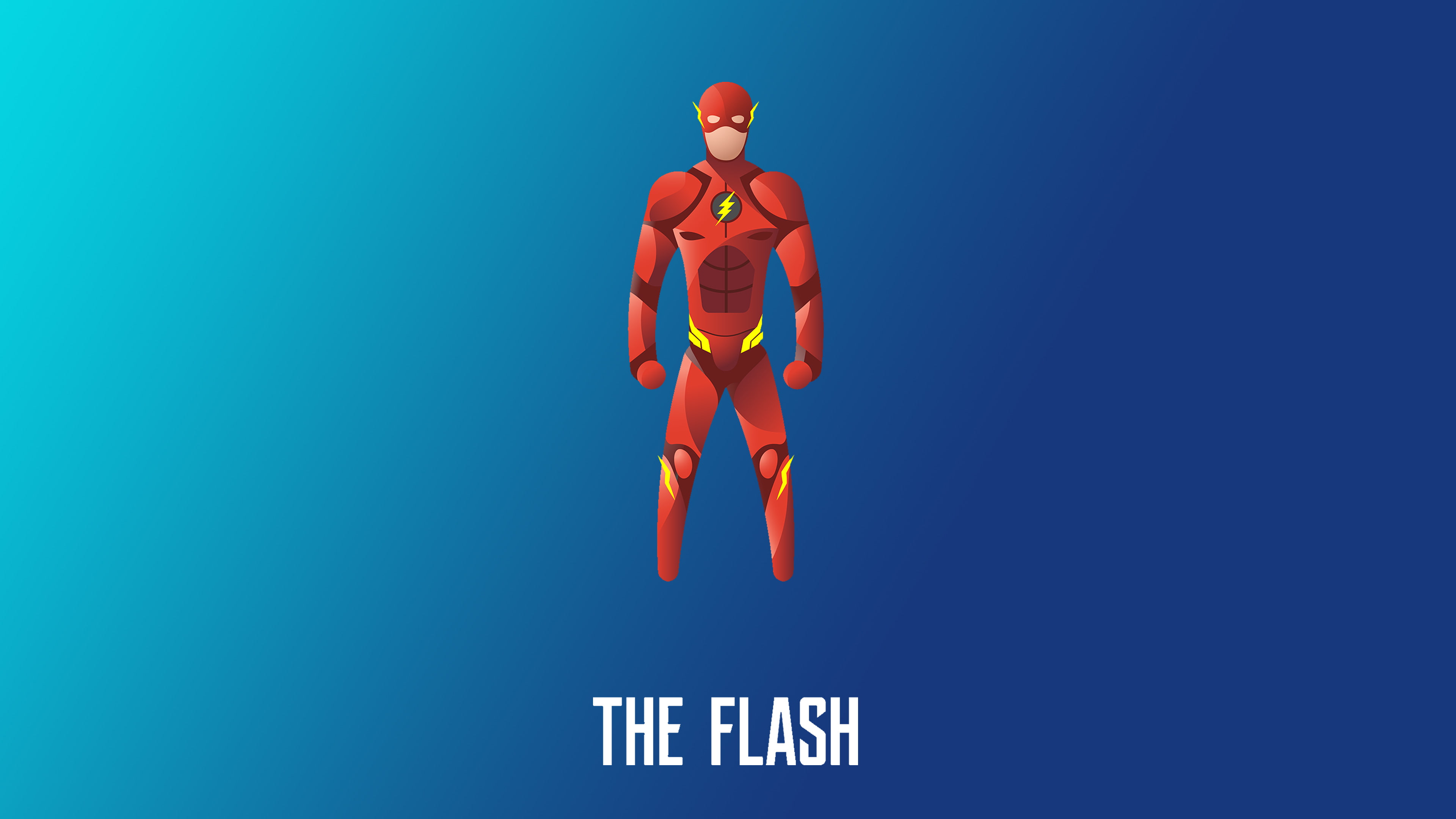 flash superheroes illustration hd minimalism minimalist 2k 4k