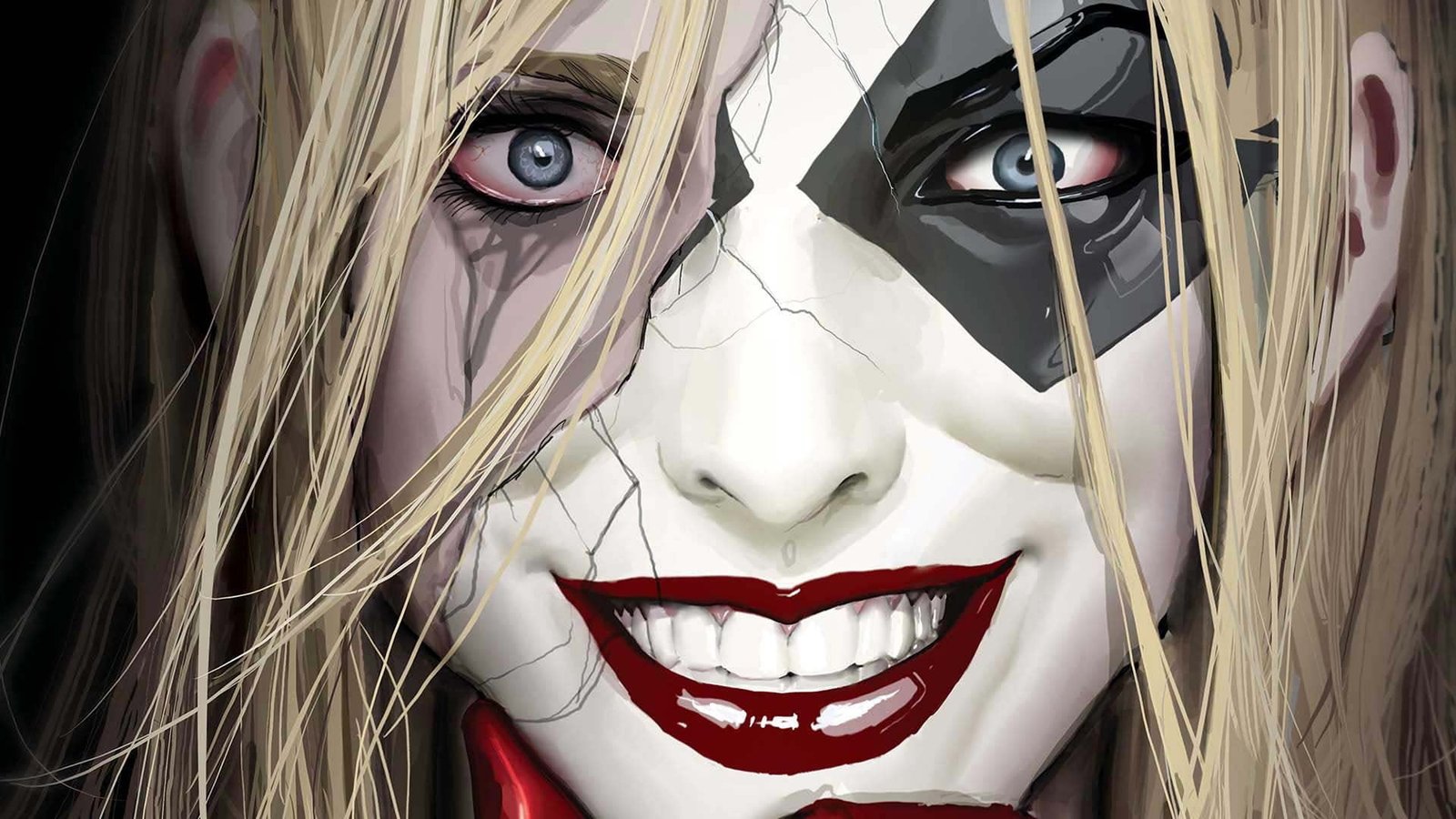 girl fantasy blue eyes comics face blonde artwork mask 2k