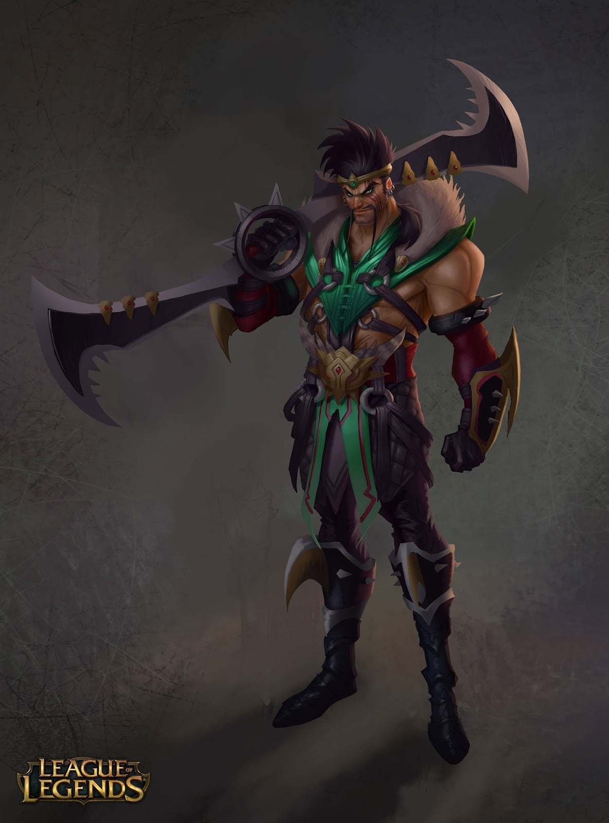 League of Legends Draven fantasy art video games weapon heroes