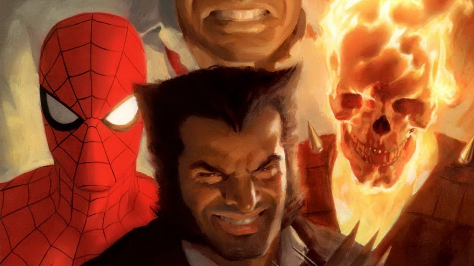 Marvel Superheroes wallpaper comics Wolverine Spider Man Ghost Rider 2k