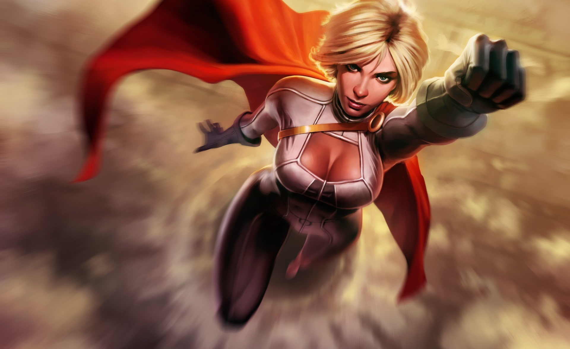 superhero Power Girl fantasy art DC Comics 2k