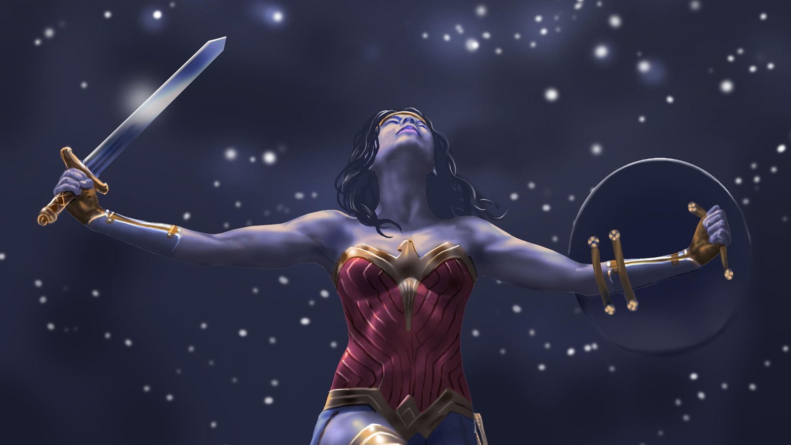 wonder woman hd artwork digital art superheroes 2k