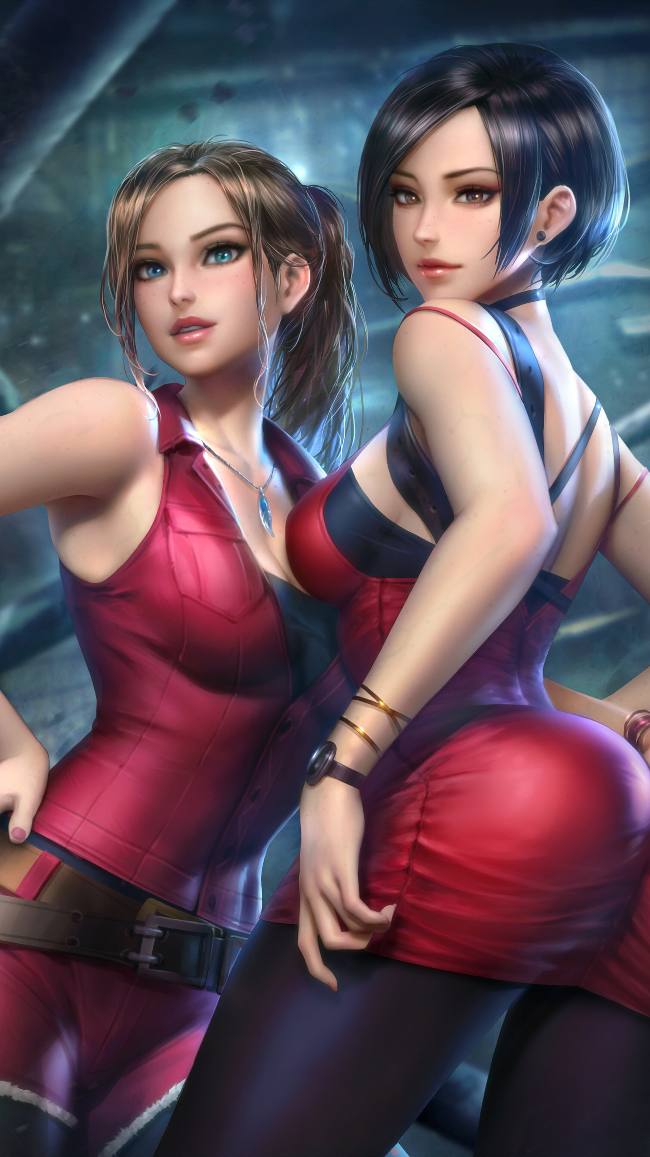 Ada Wong Claire Redfield Resident Evil 2 Remake 2k