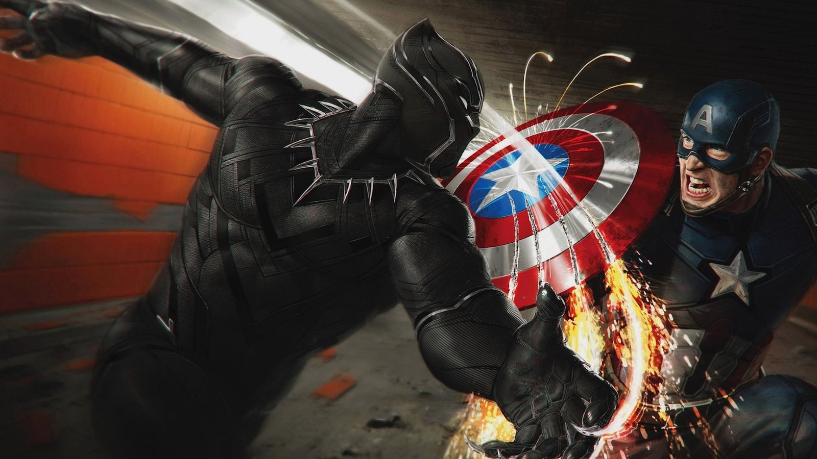 Marvel Cinematic Universe Captain America Civil War Black Panther 2k