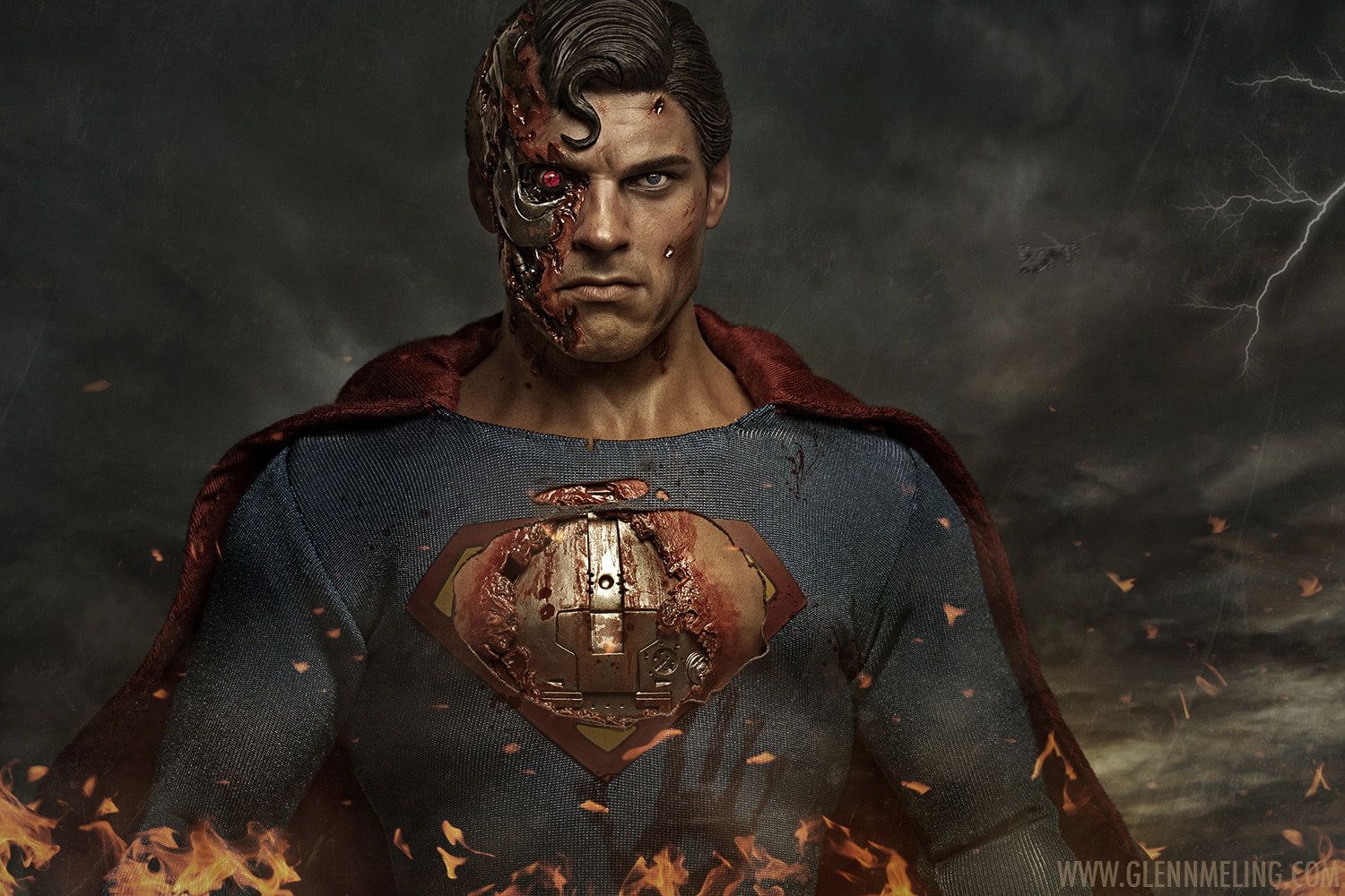 photo manipulation Man of Steel Terminator superhero px 2k