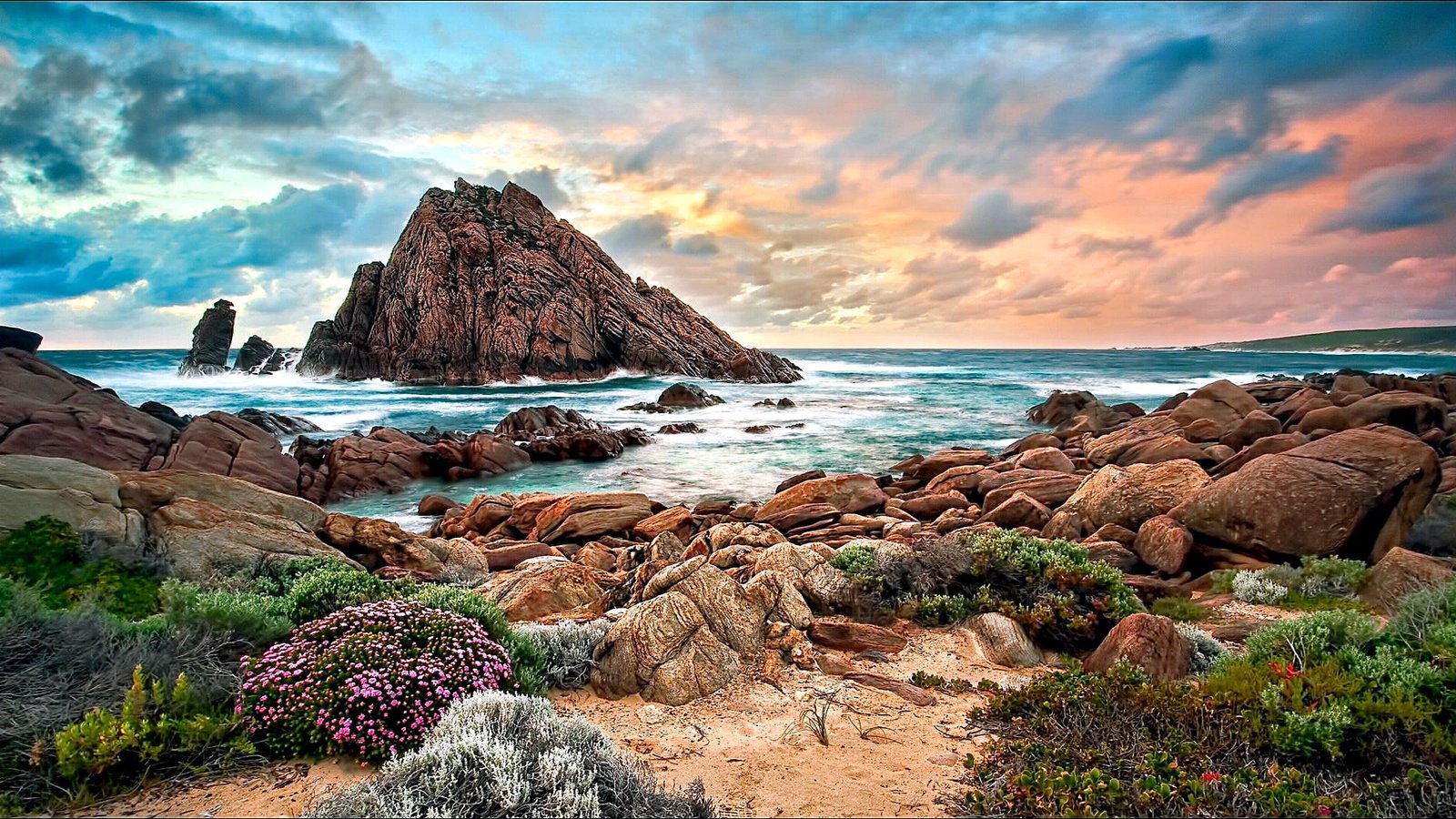sky nature sea coast shore rock australia ocean beach 2k