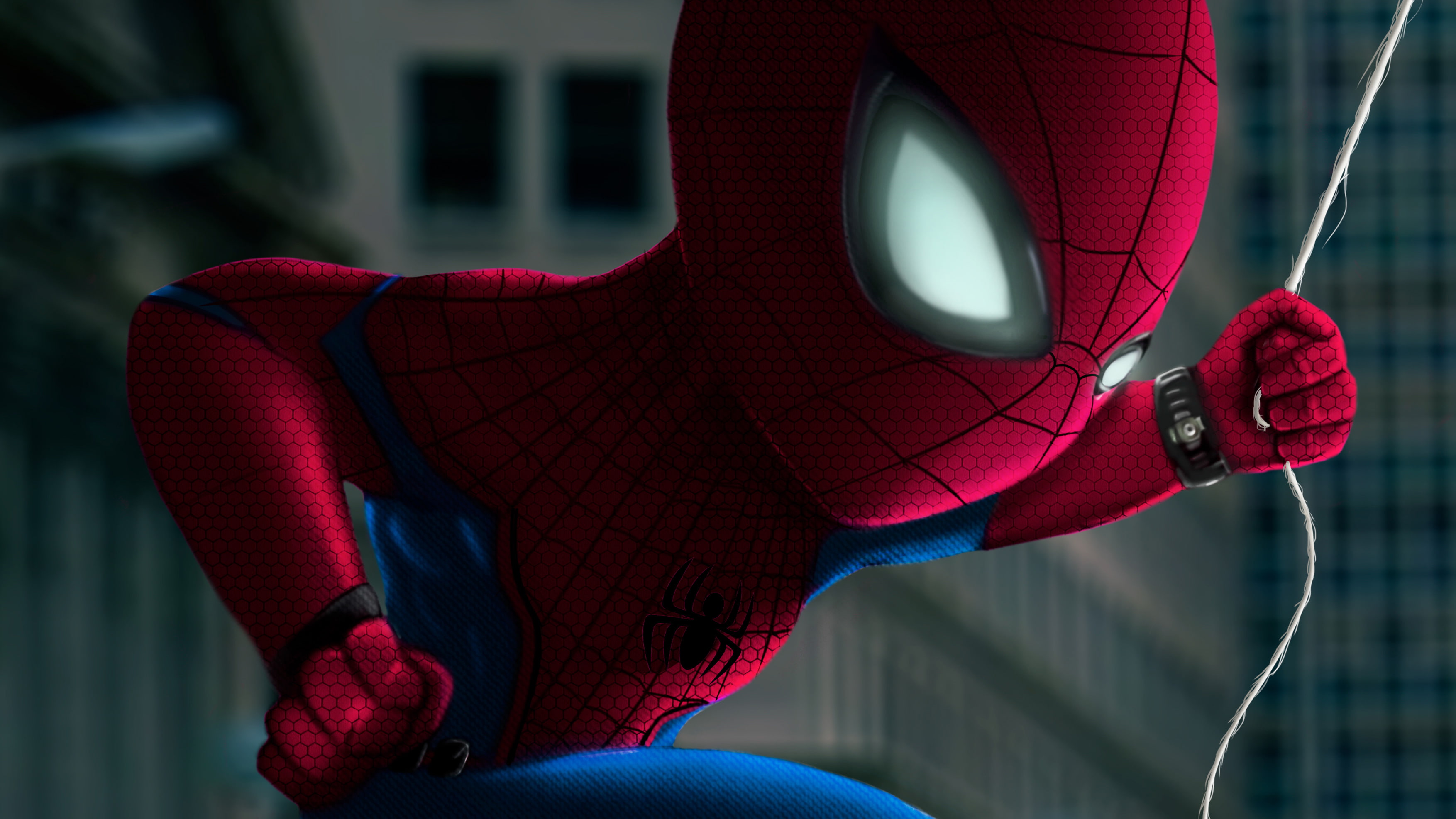 spiderman closeup artwork hd behance artist digital art 2k 4k