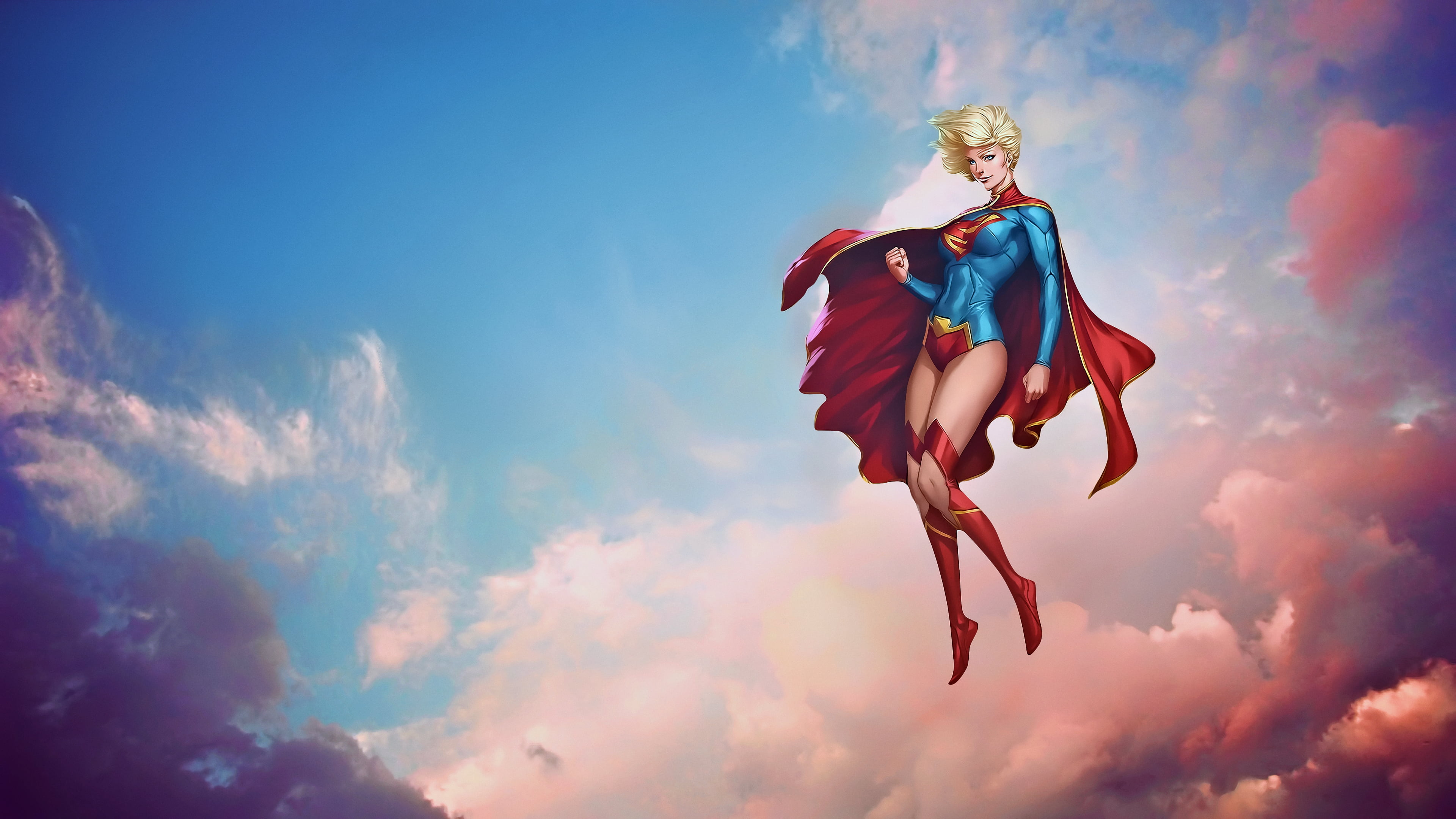 Supergirl wallpaper Stanley Lau Superman superhero superheroines 2k 4k