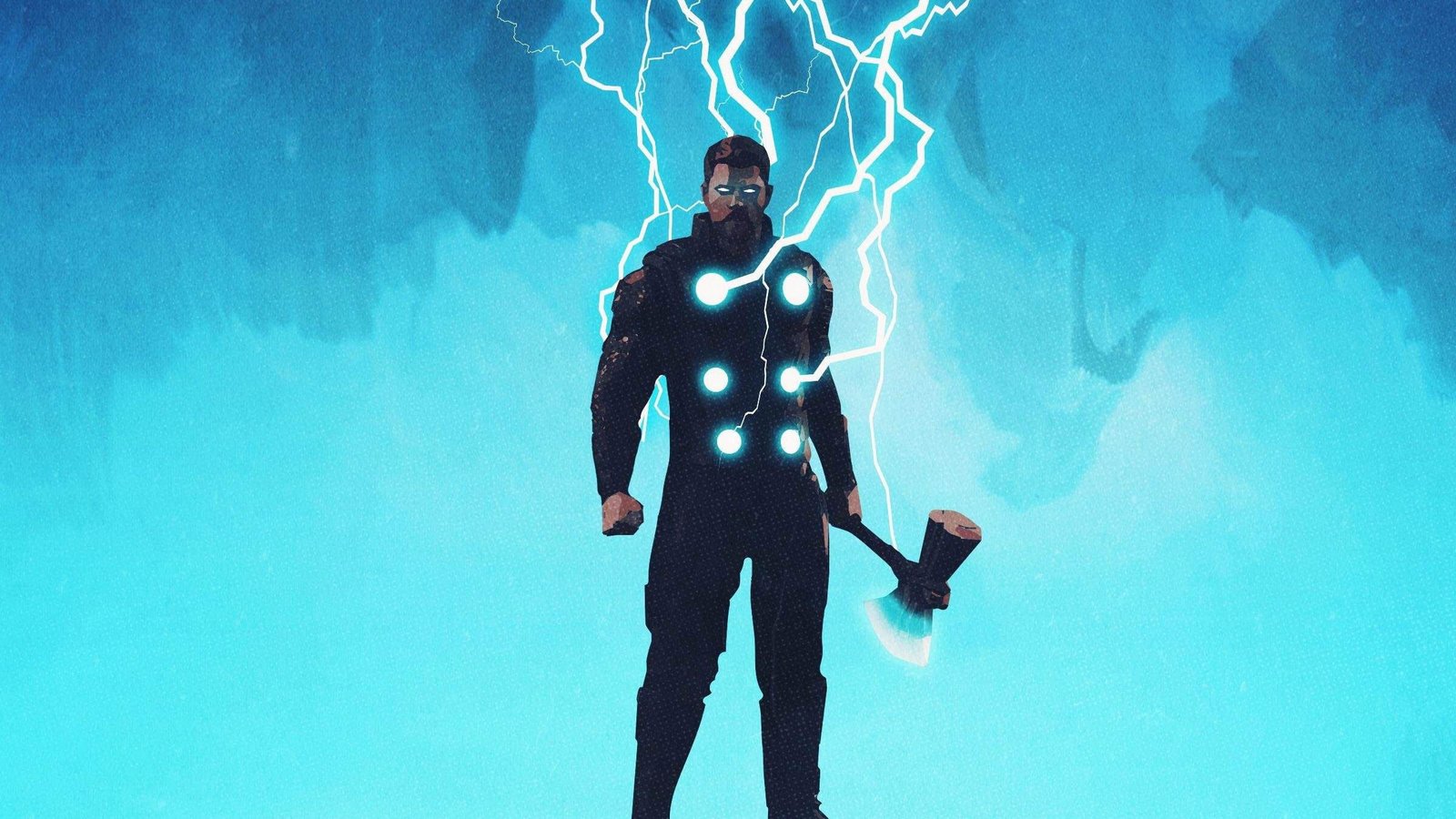 thor hd artwork digital art superheroes underwater one person 2k