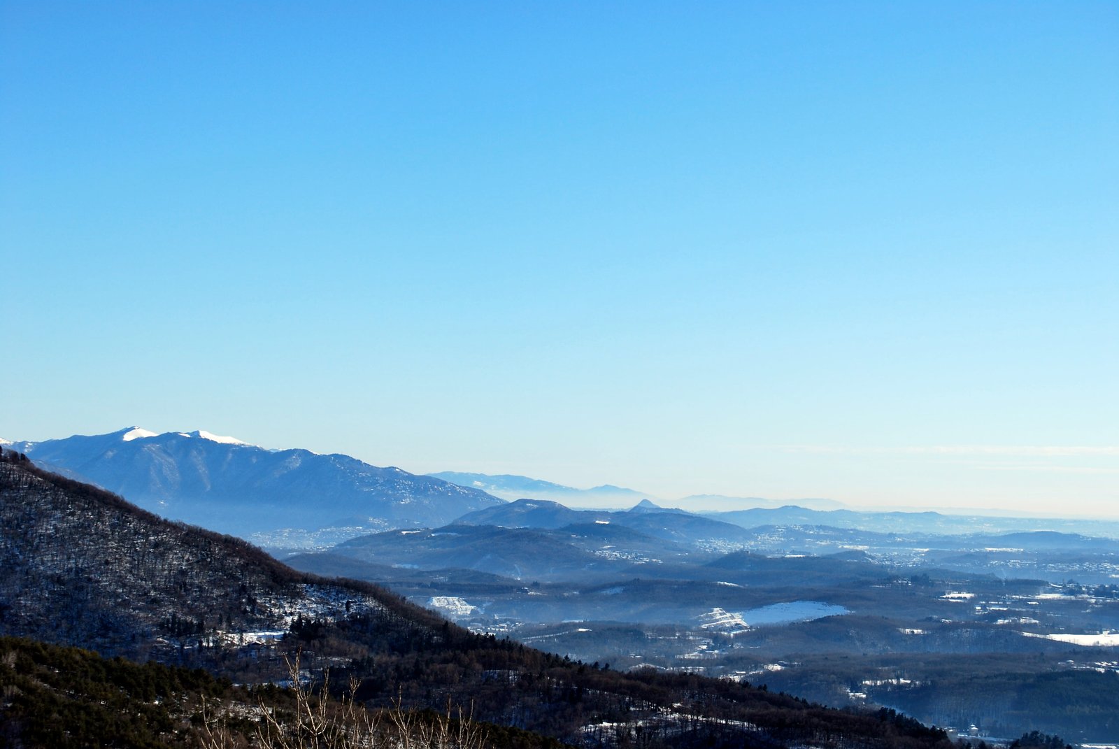 Winter Hills Scenery mountains sky nature snow mountain Range 2k 4k