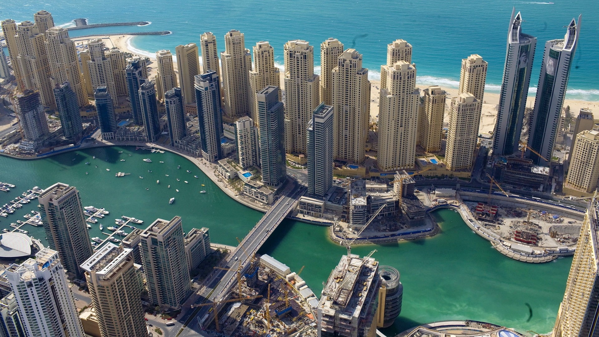 cityscapes dubai united arab emirates marina jumeirah beach residence Nature Beaches HD Art 2k