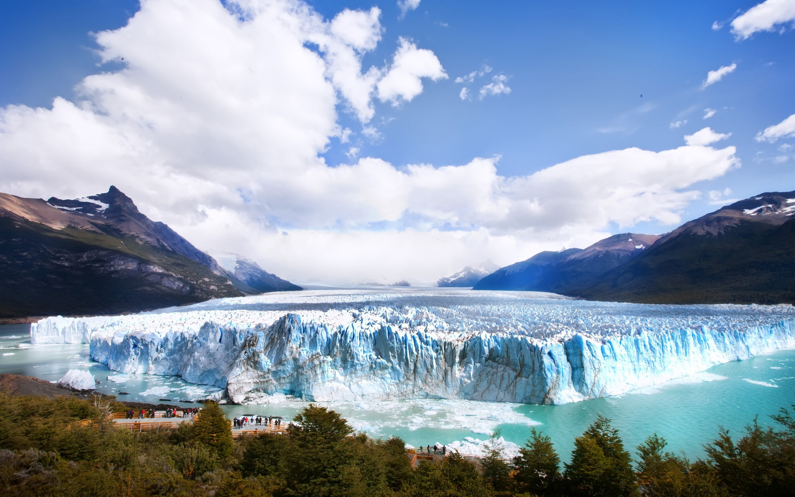 nature ice landscape glaciers Perito Moreno Argentina 2k