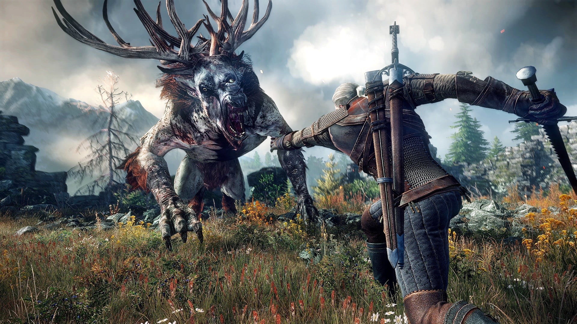 warrior digital wallpaper The Witcher 3 Wild Hunt 2k
