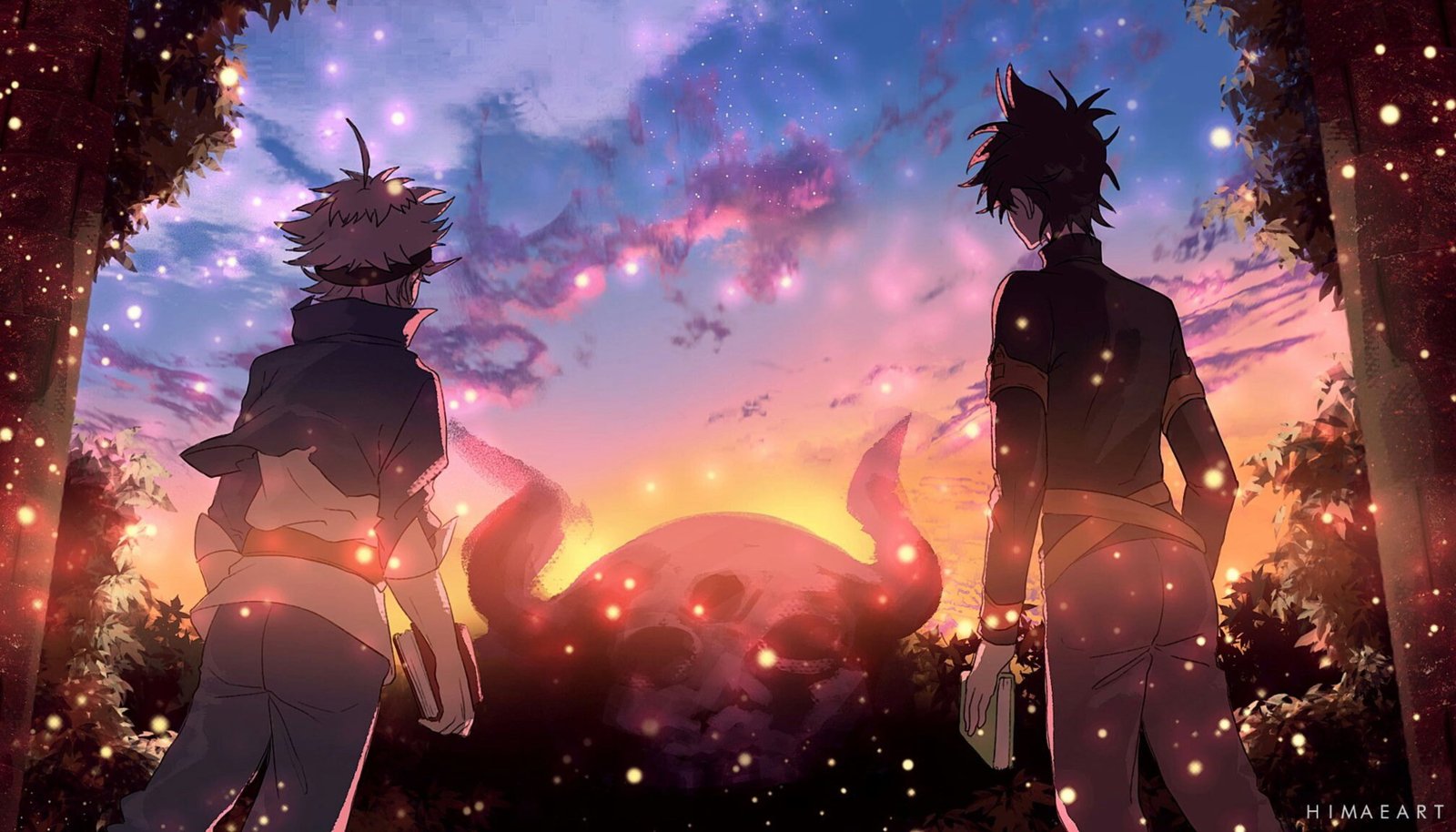 anime boys Asta Yuno Black Clover 2k 4k