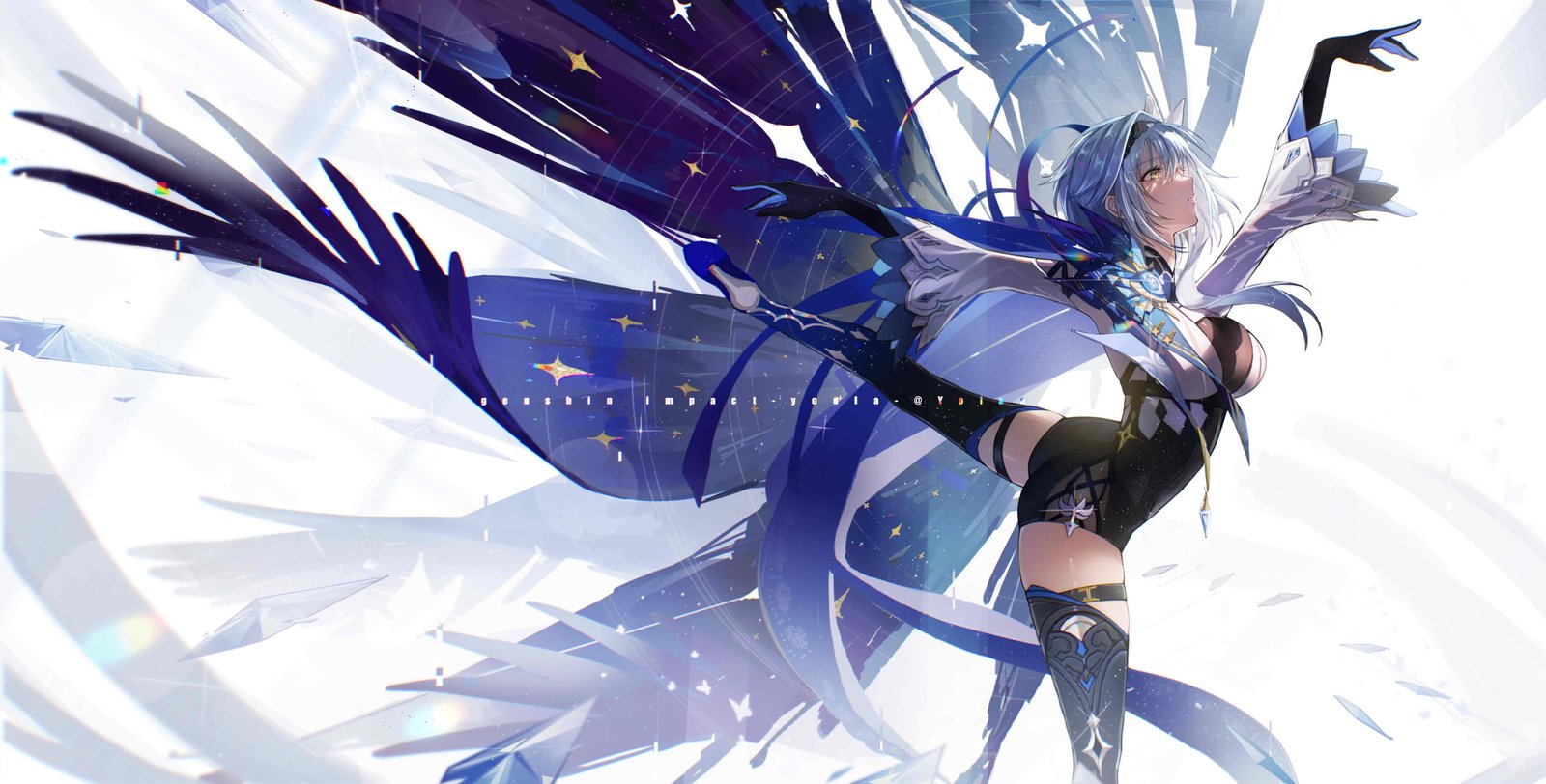 anime girls Genshin Impact Eula impact Yolanda 2k 4k 5k
