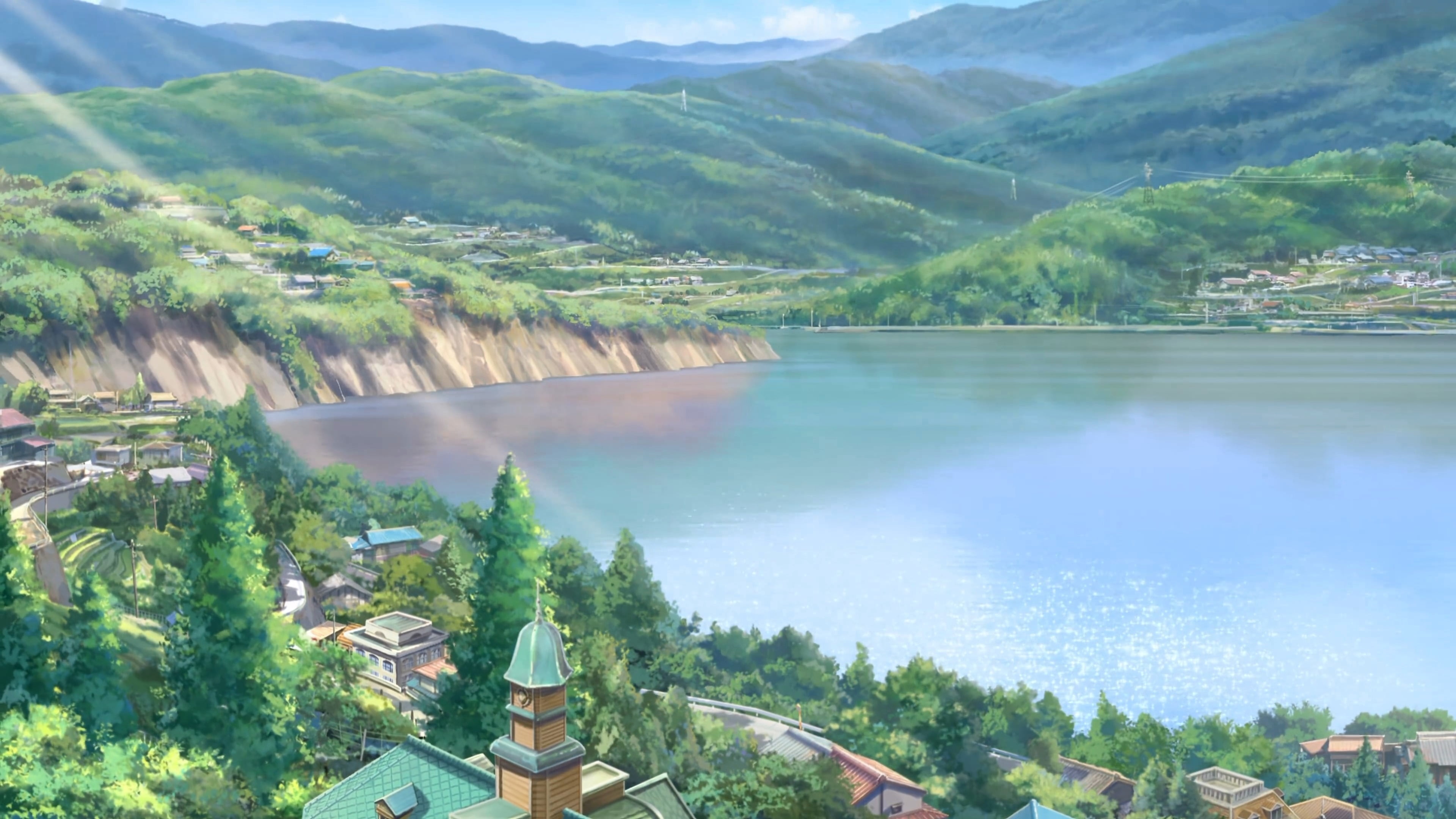 body of water Makoto Shinkai Kimi no Na Wa scenics nature 2k 4k