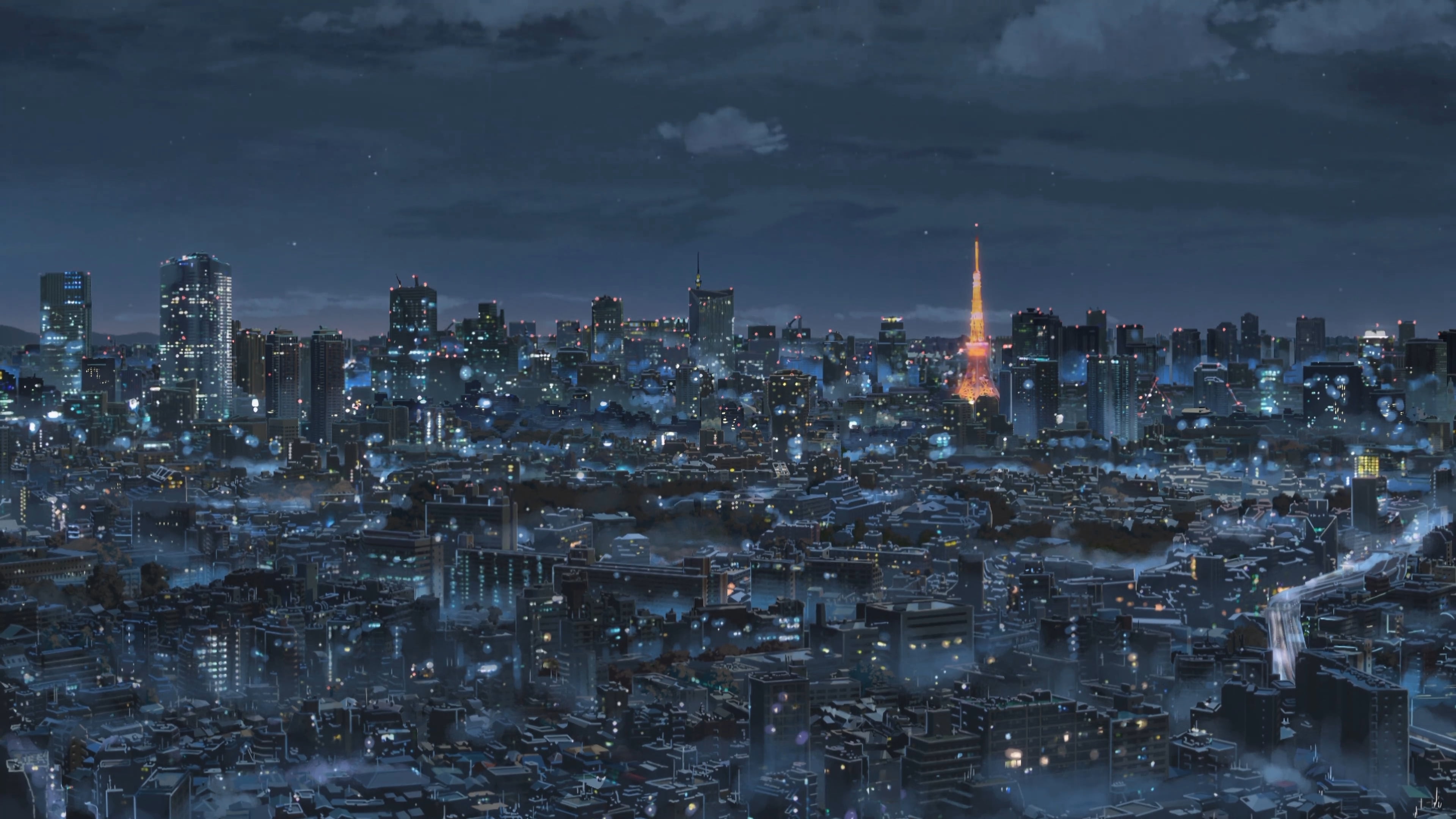 concrete buildings wallpaper Makoto Shinkai Kimi no Na Wa anime 2k 4k