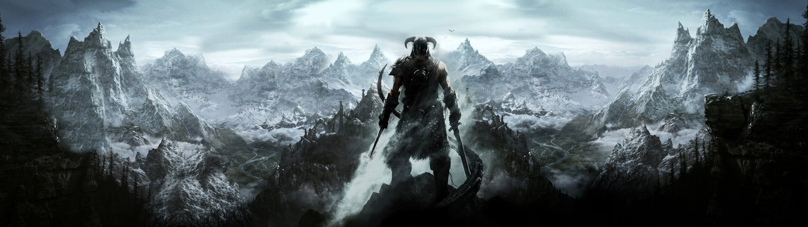 Elders Scrolls V wallpaper male standing while holding sword game digital 2k 4k