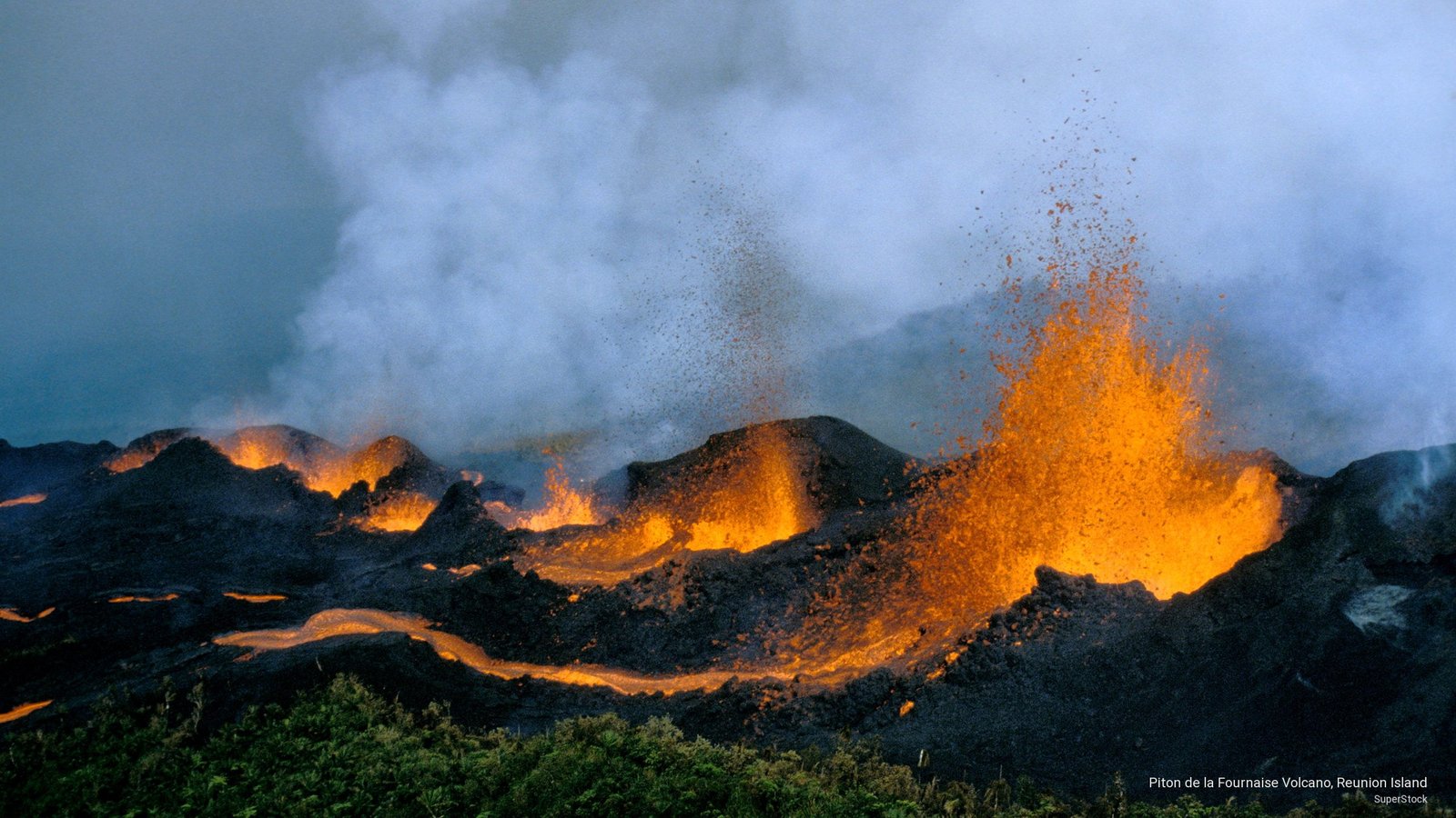 Piton de la Fournaise Volcano Reunion Island Nature 2k