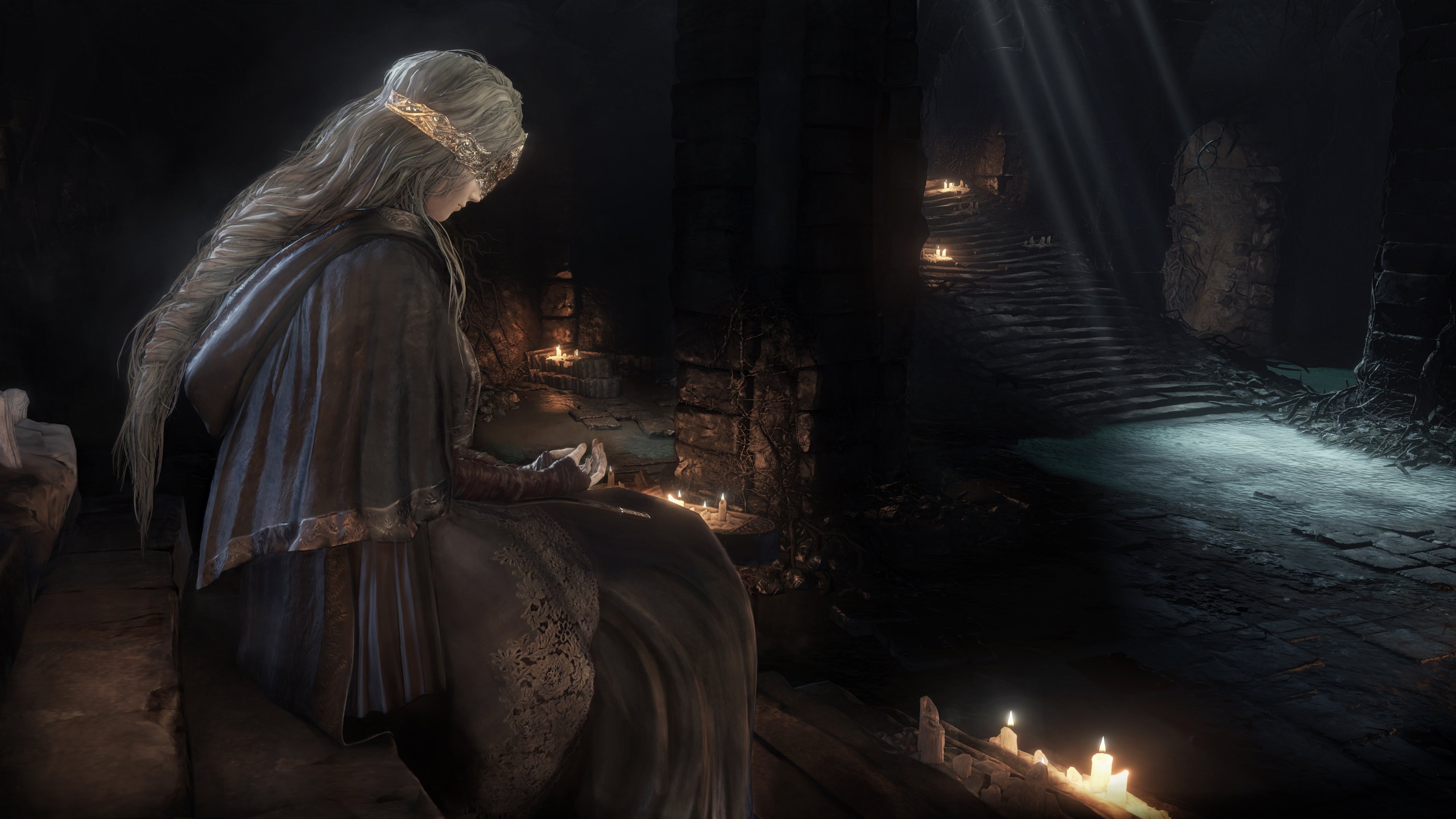 woman fictional character wallpaper Dark Souls III Gothic video games 2k 4k