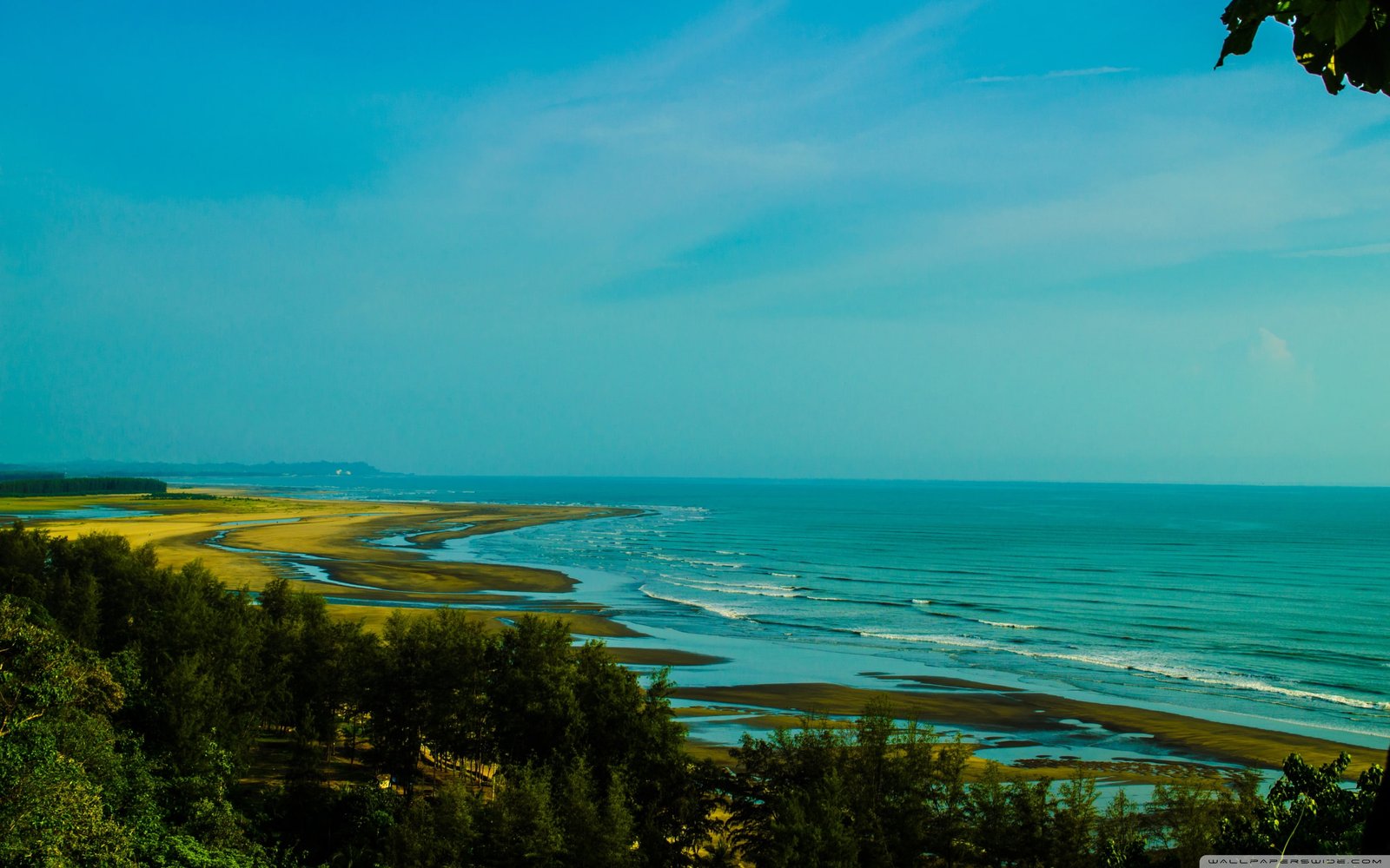Worlds longest sea beach cox s bazar bangladesh water sky 2k