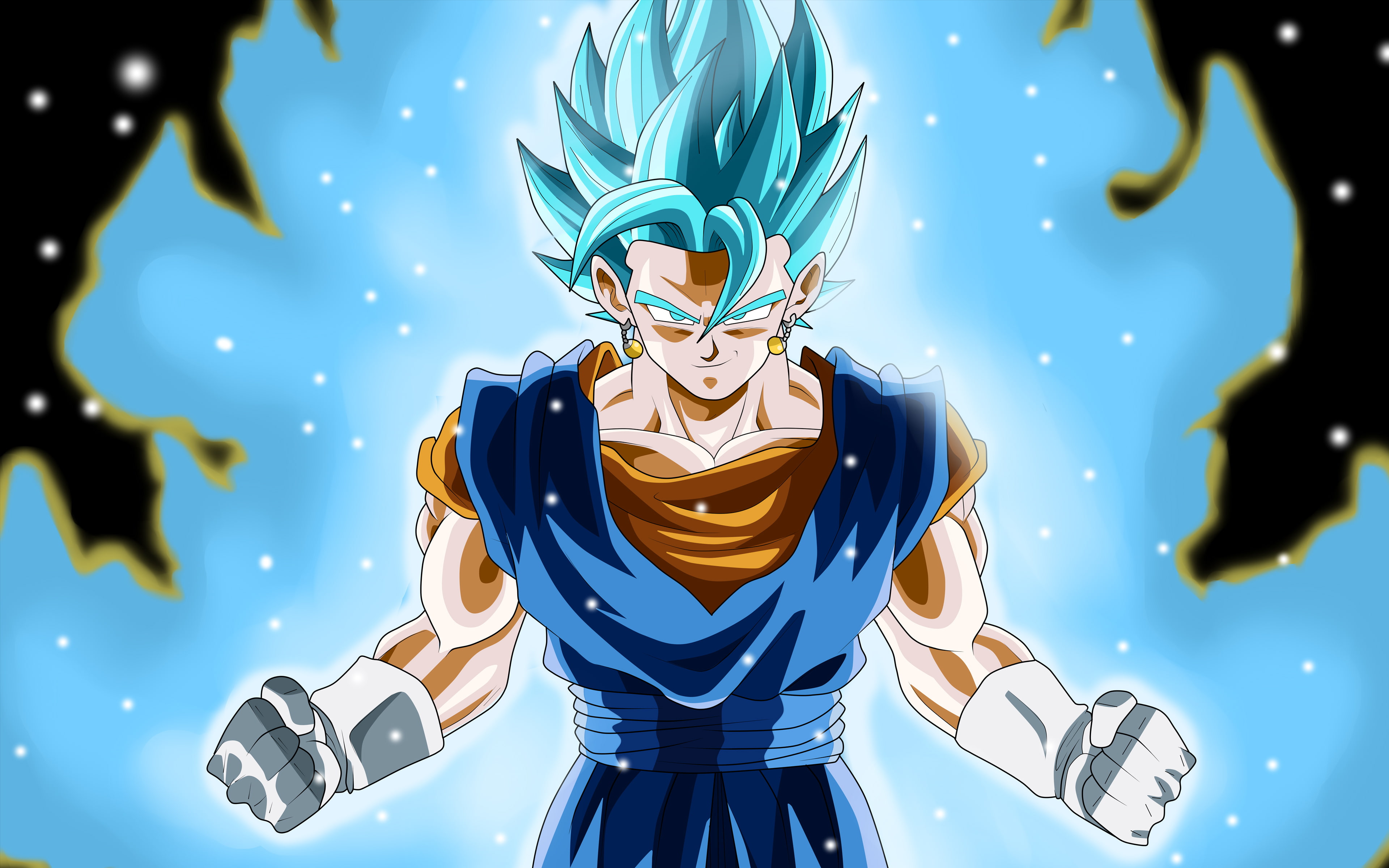 Super Saiyan Blue Vegito representation illuminated no people 2k 4k