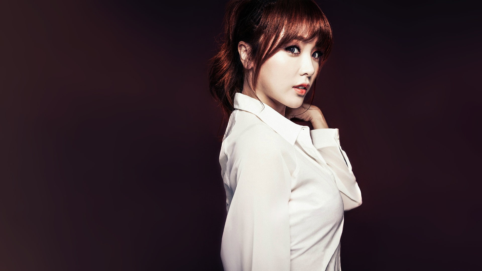 Hong Jin Young simple background women K pop Asian model 2k
