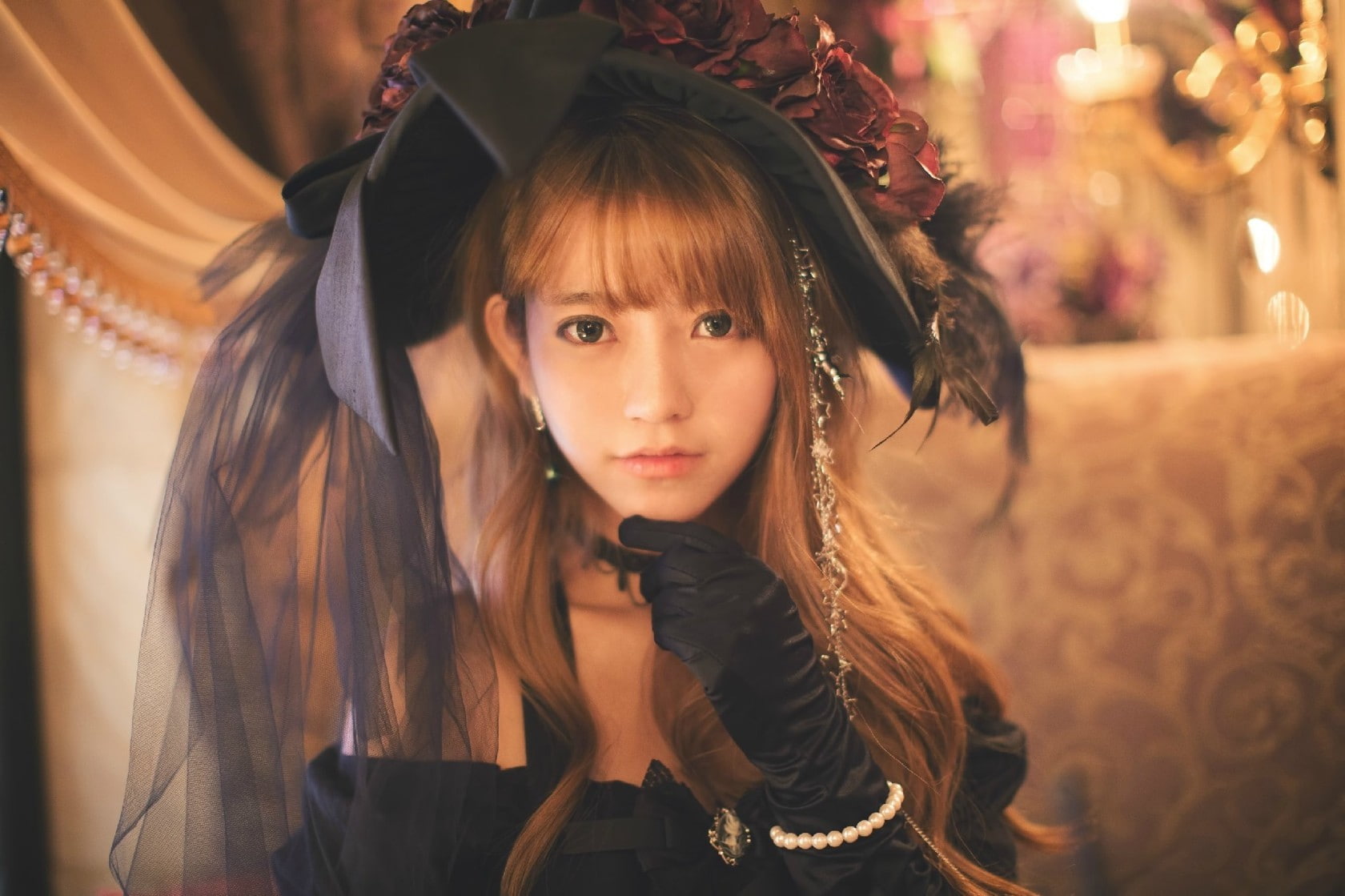 Yurisa Chan Korean model women Gothic portrait real people 2k