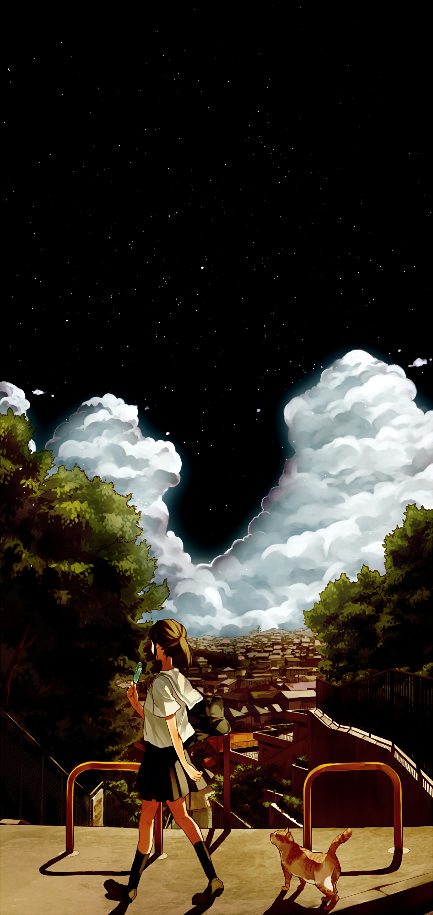 anime amoled dark clouds 23