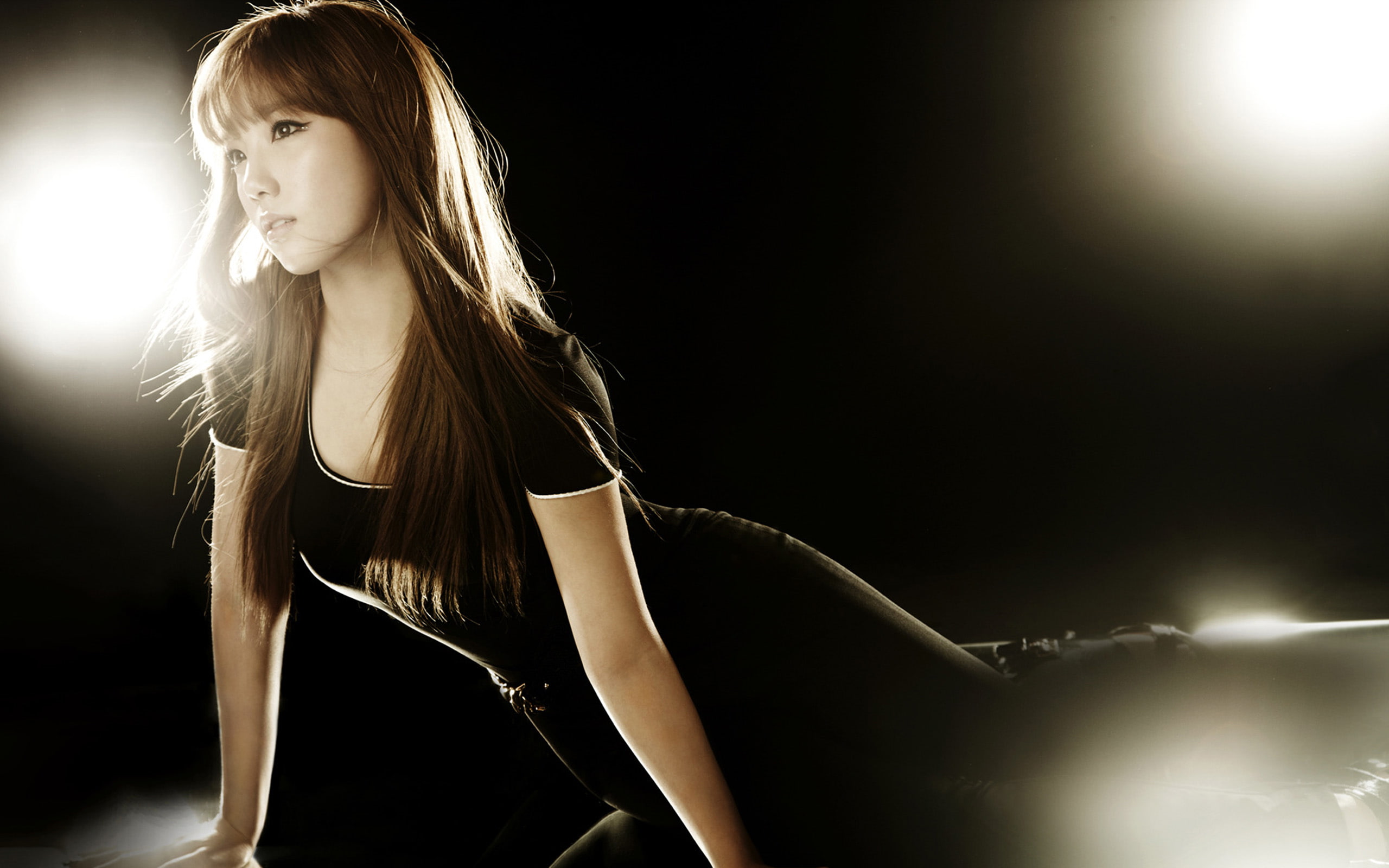 asians bangs black celebrity dress generation girls kim 2k