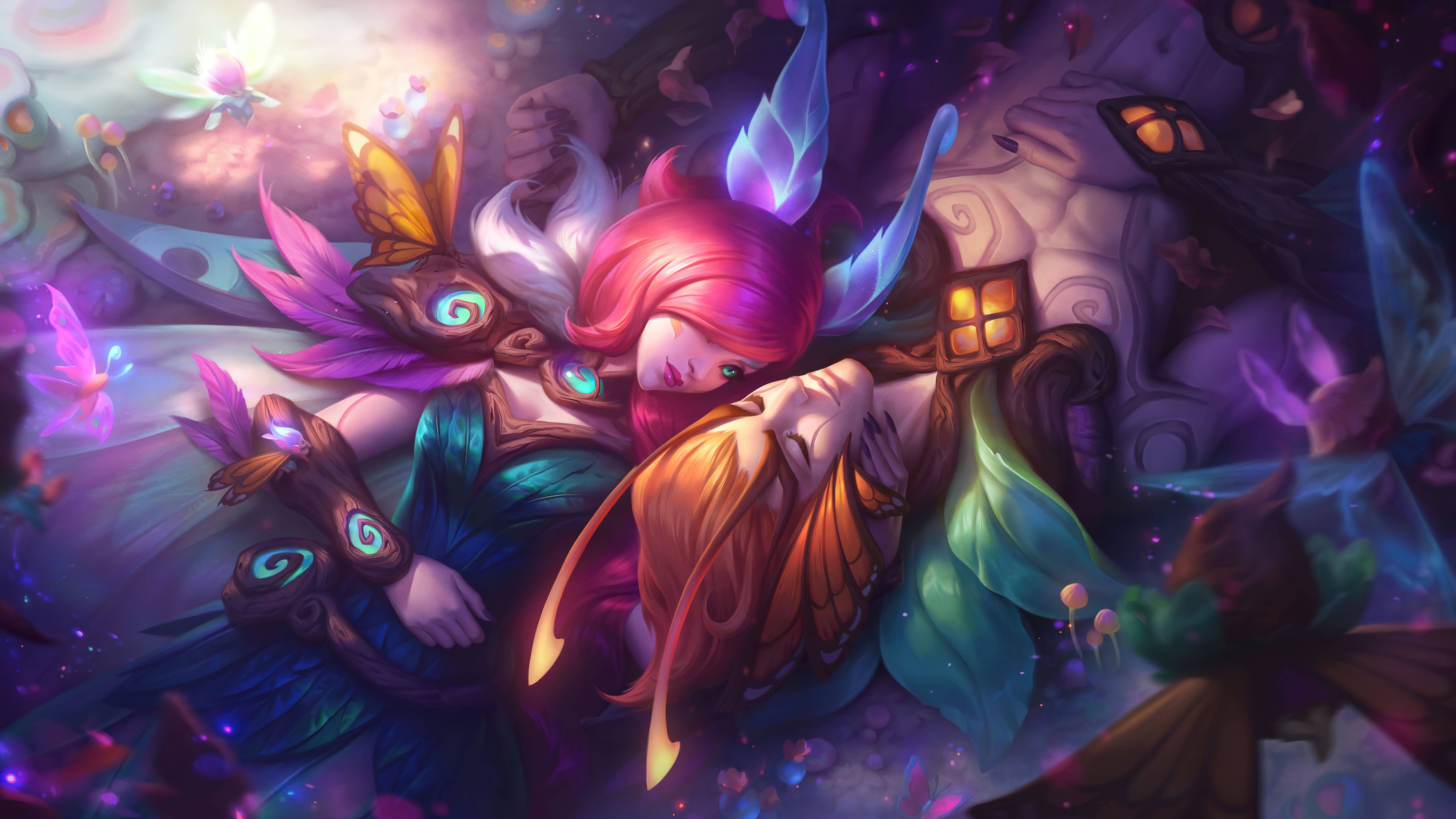 Elderwood Xayah and Rakan League of Legends 2k 4k 5k 8k