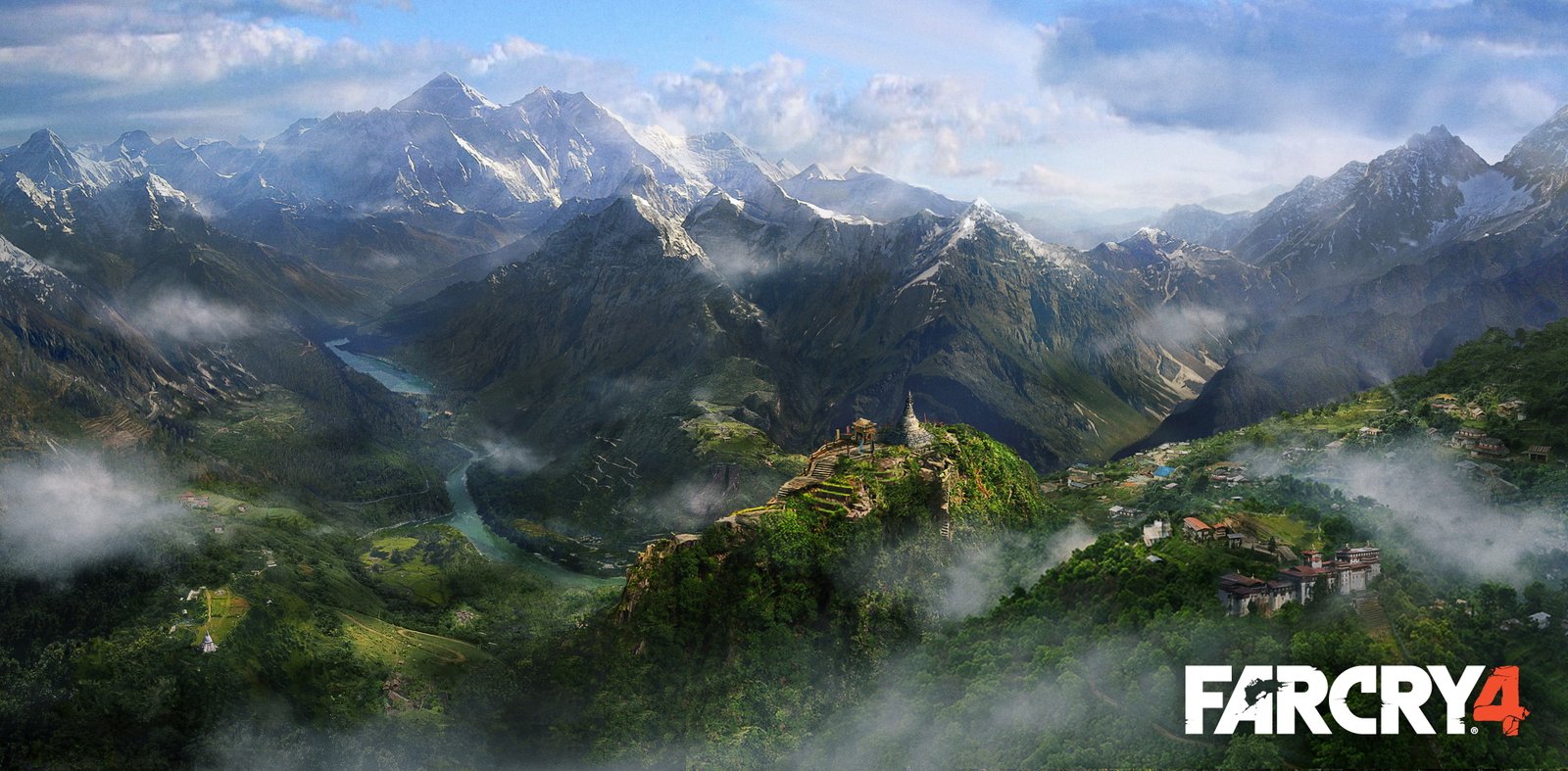 Farcry game Far Cry 4 video games landscape mountain scenics nature 2k 4k