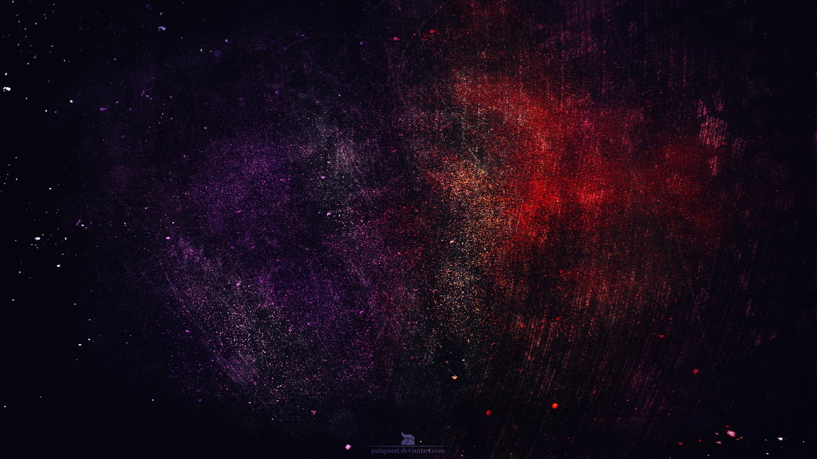 galaxy wallpaper digital art artwork abstract red purple 2k 4k