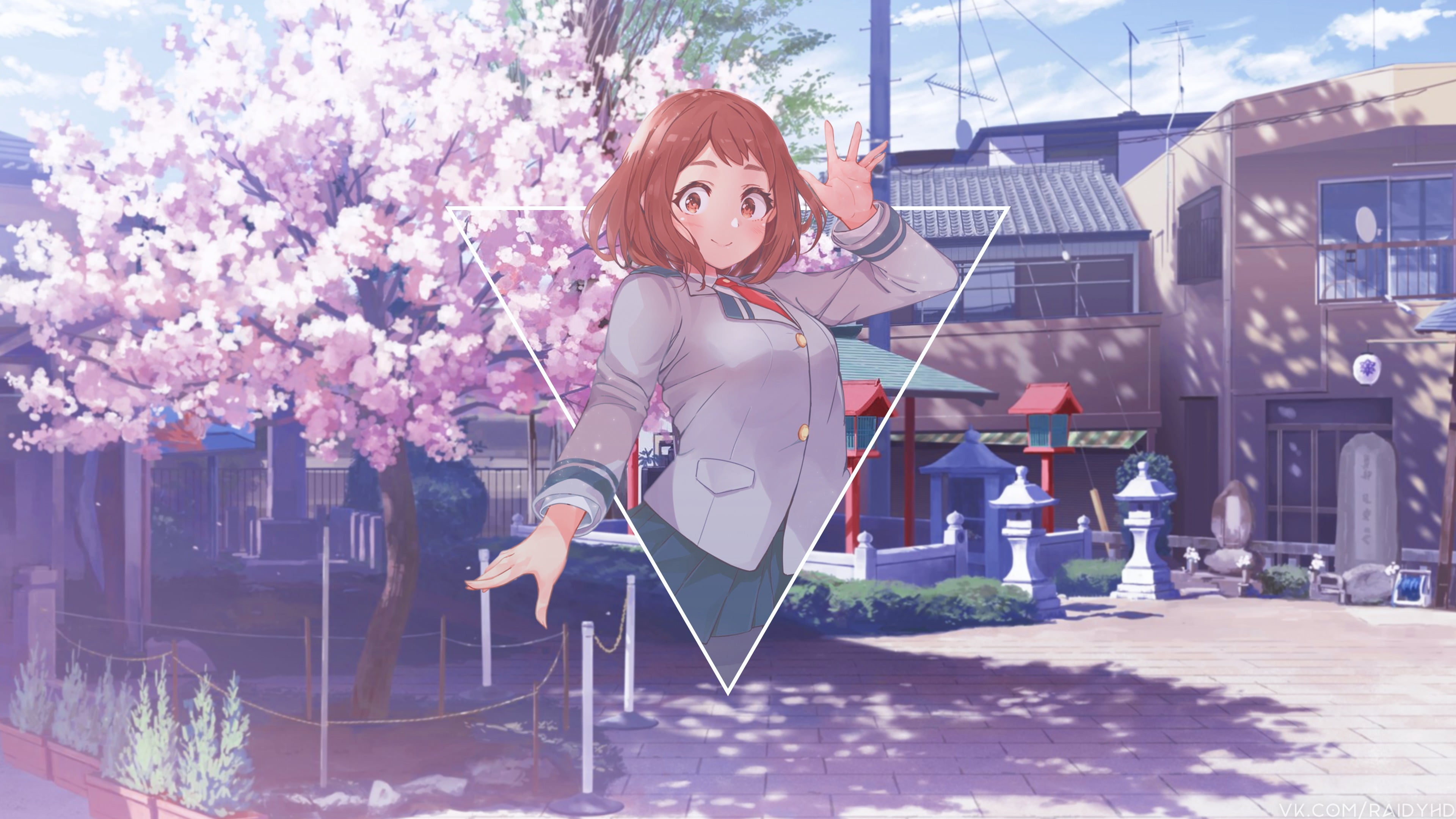 anime girls picture in Uraraka Ochako 2k 4k