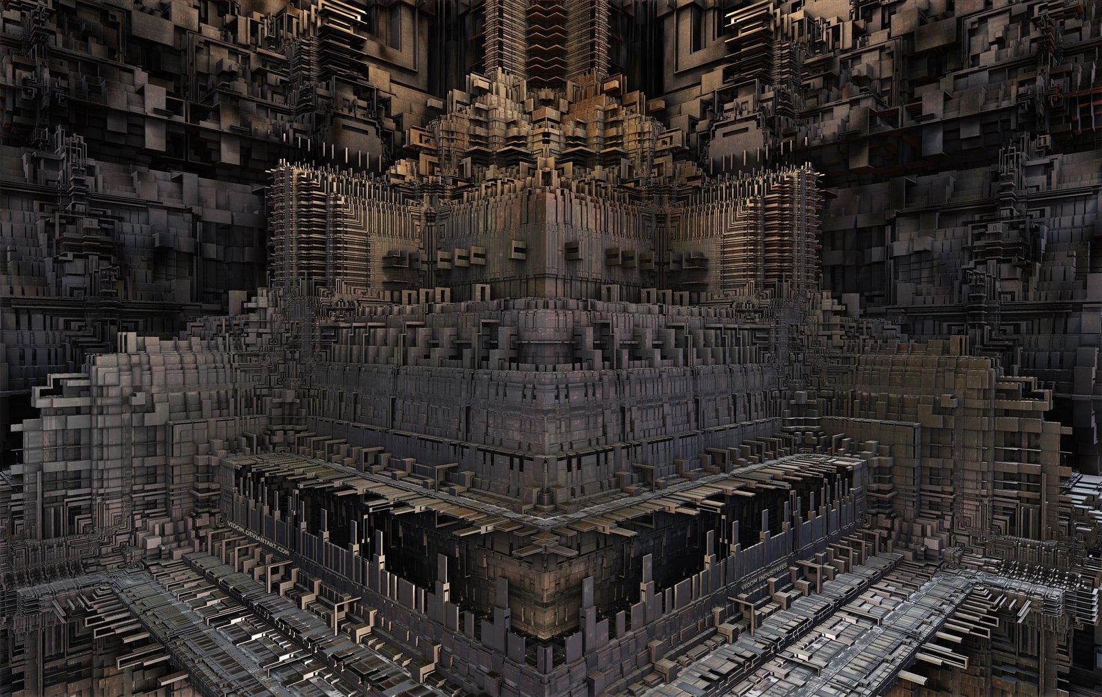 architectural photography of building ruins digital art minimalism 2k