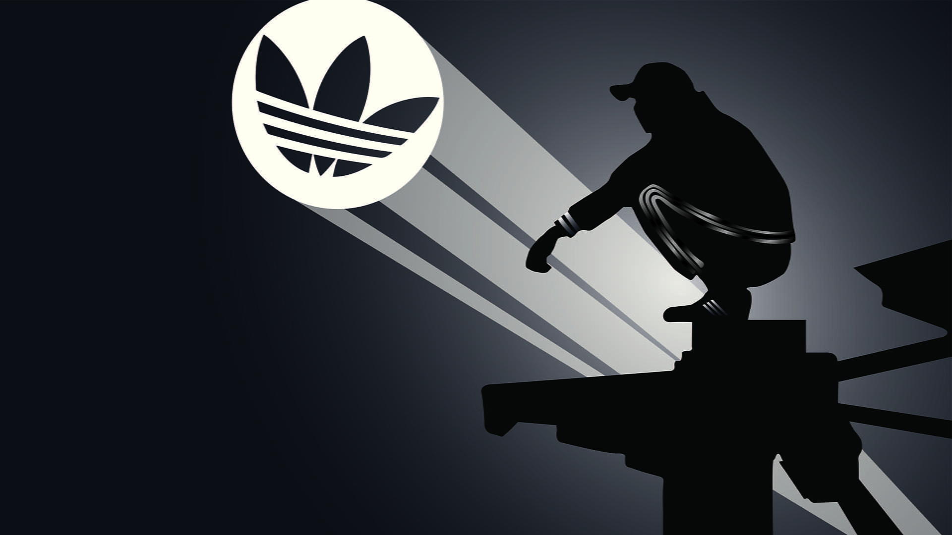 Adidas Slav squat gopnik sign silhouette one person communication 2k