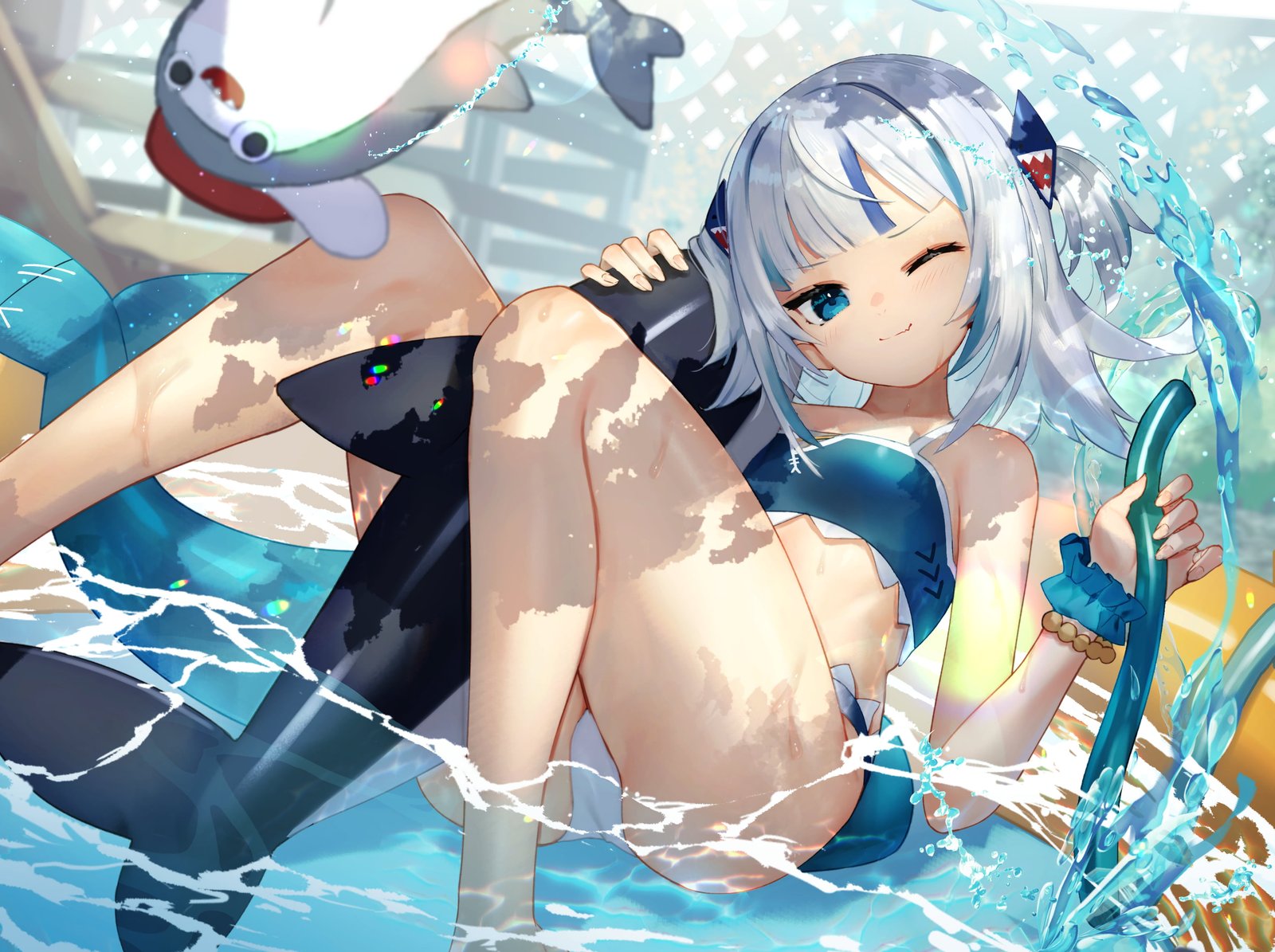 anime girls Hololive Gawr Gura 2k