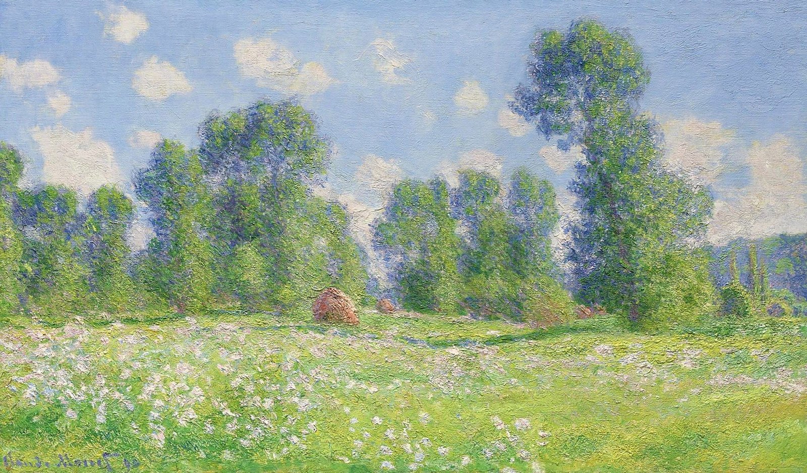 painting classic art nature landscape Claude Monet plant 2k