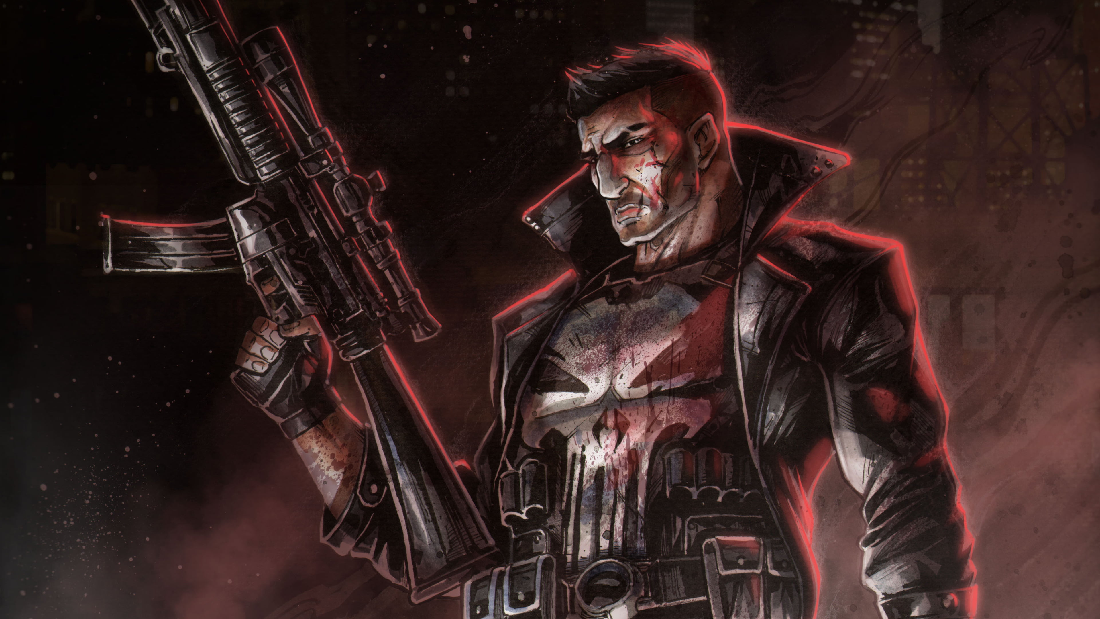 Punisher The artwork DeviantArt superhero 2k 4k