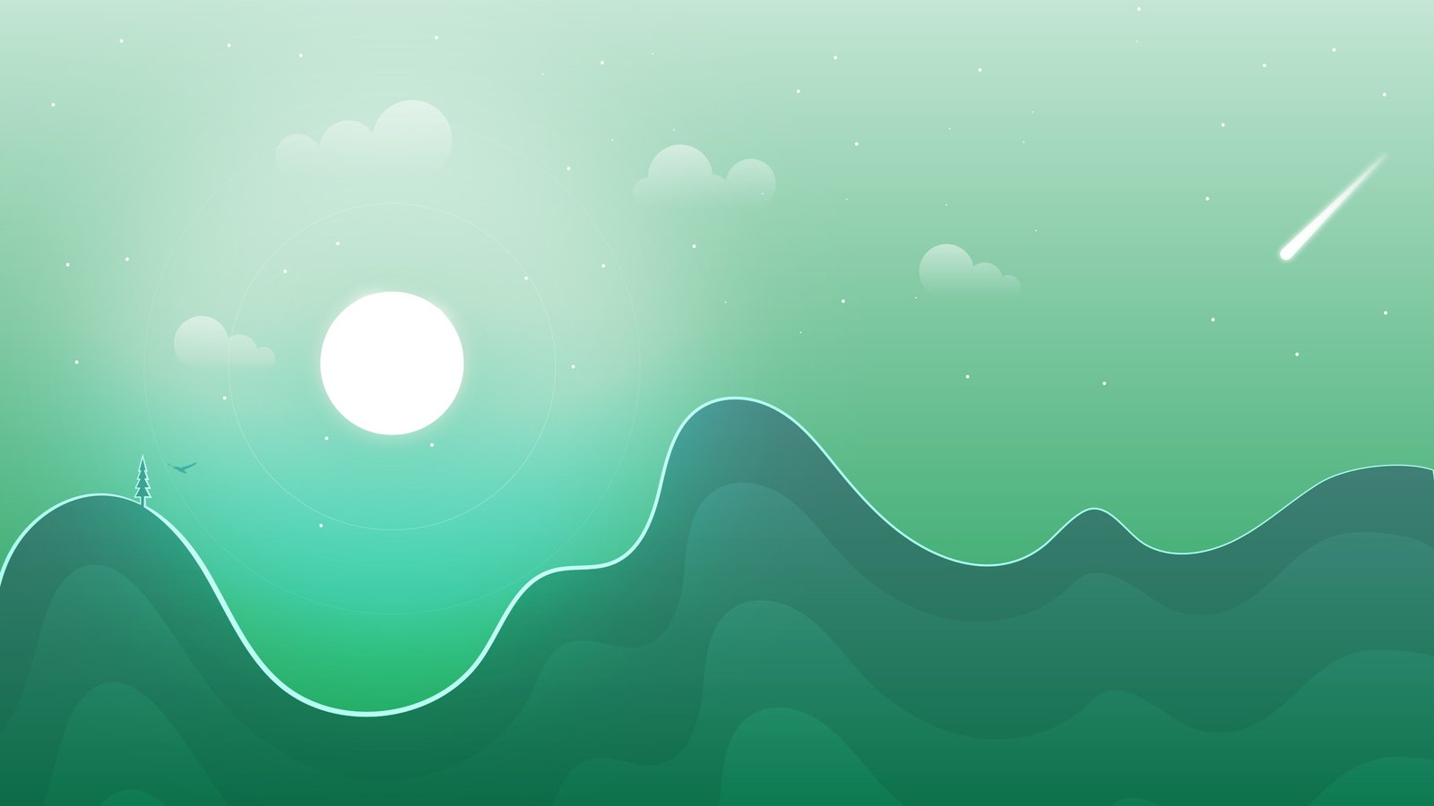 Winter Moon Landscape no people water close up indoors 2k 4k 5k 8k 10k