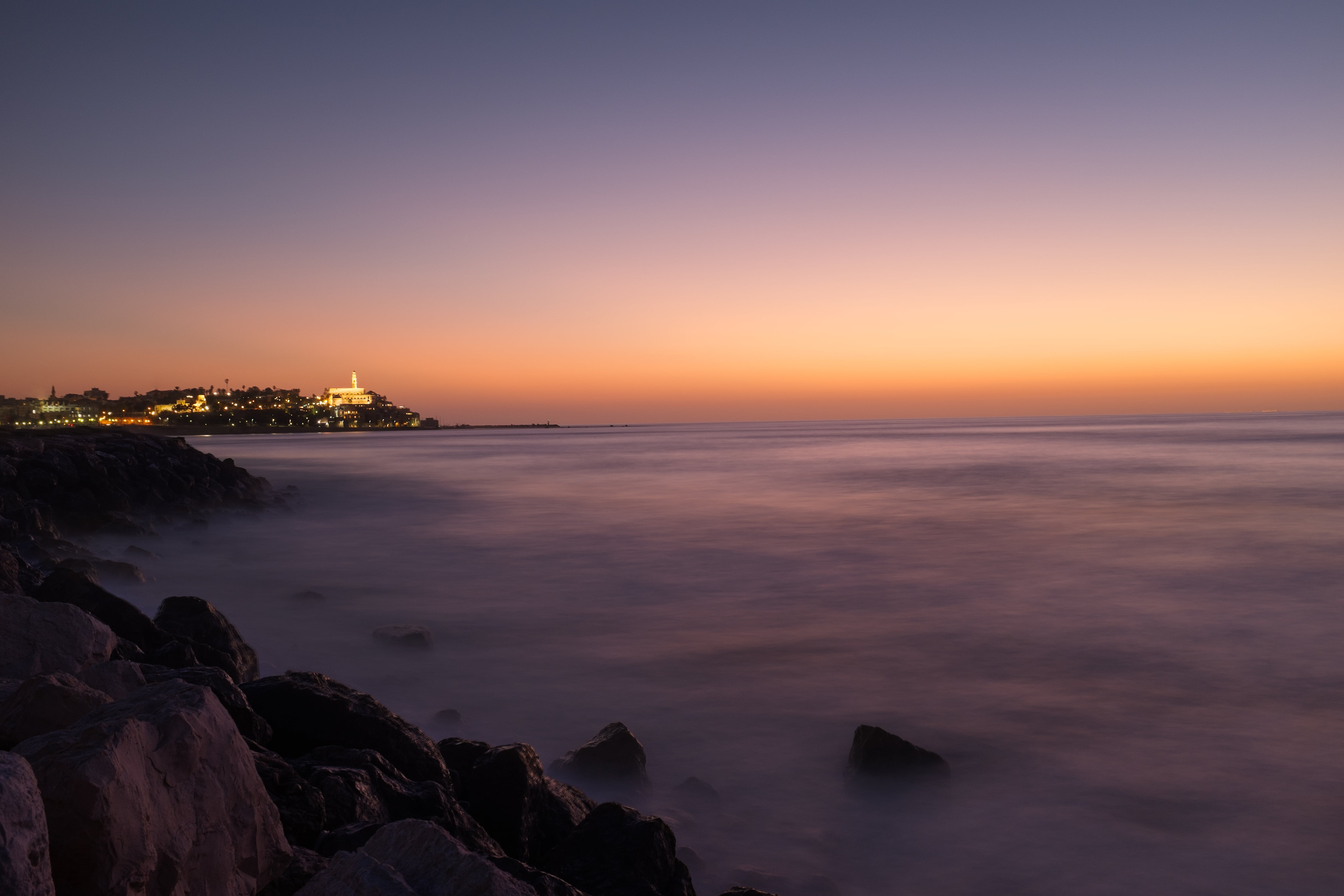 untitled Beach Coastline Israel Shoreline Sunset Tel Aviv Yafo 2k 4k 5k