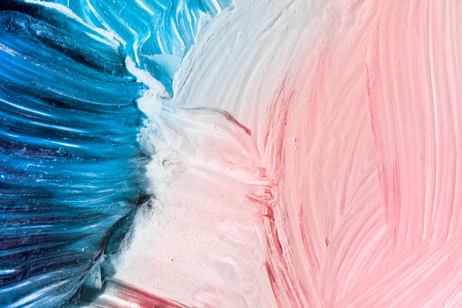 Blue White and Pink Abstract Painting art artistic artwork 2k