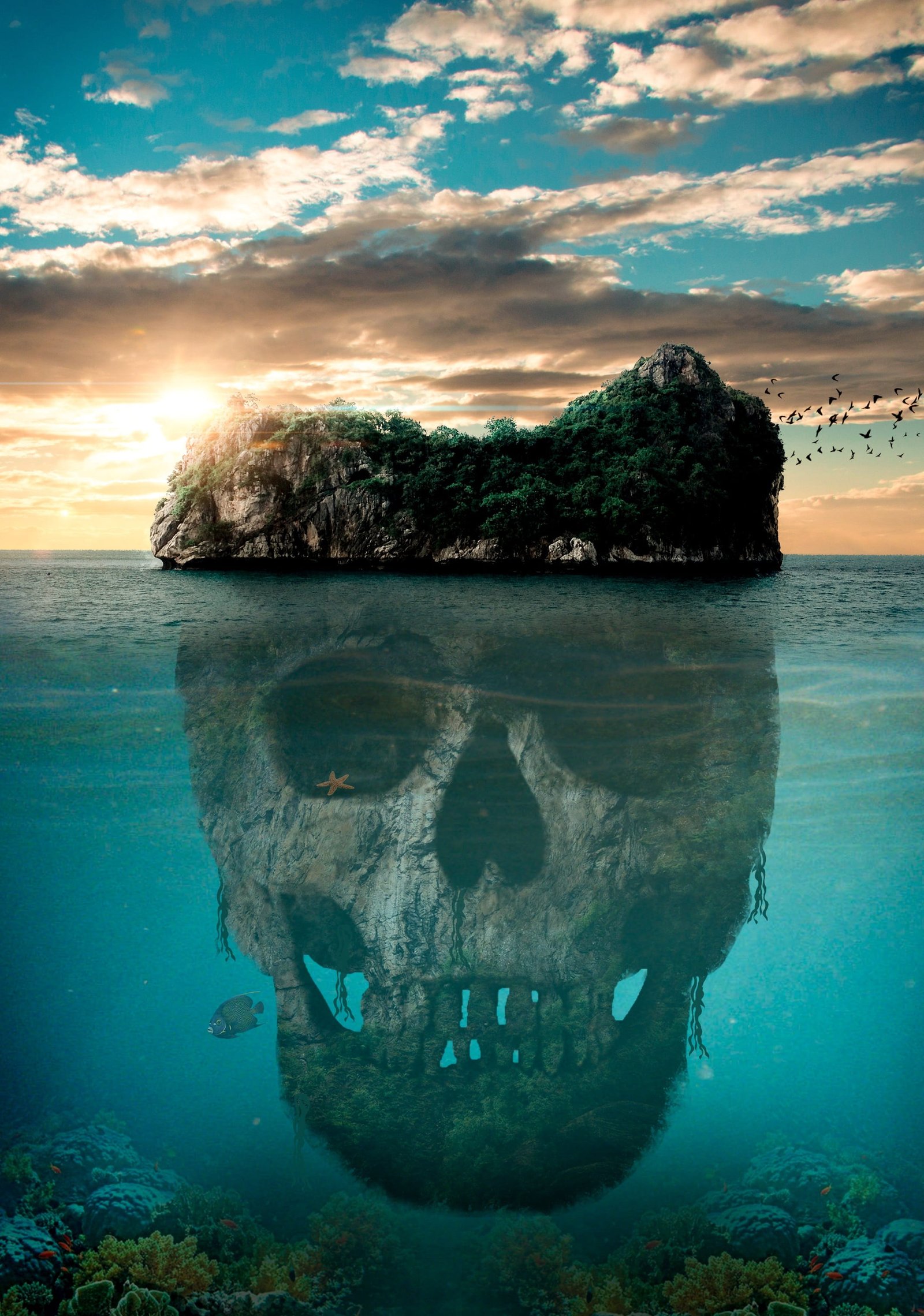 Jurassic World The Fallen Kingdom movie poster water sea ocean 2k