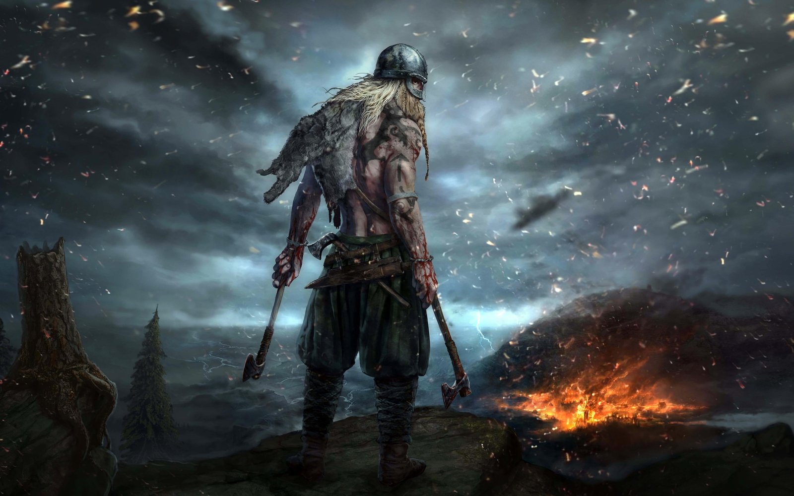 Ancestors Legacy High Quality Poster Viking illustration 2k 4k