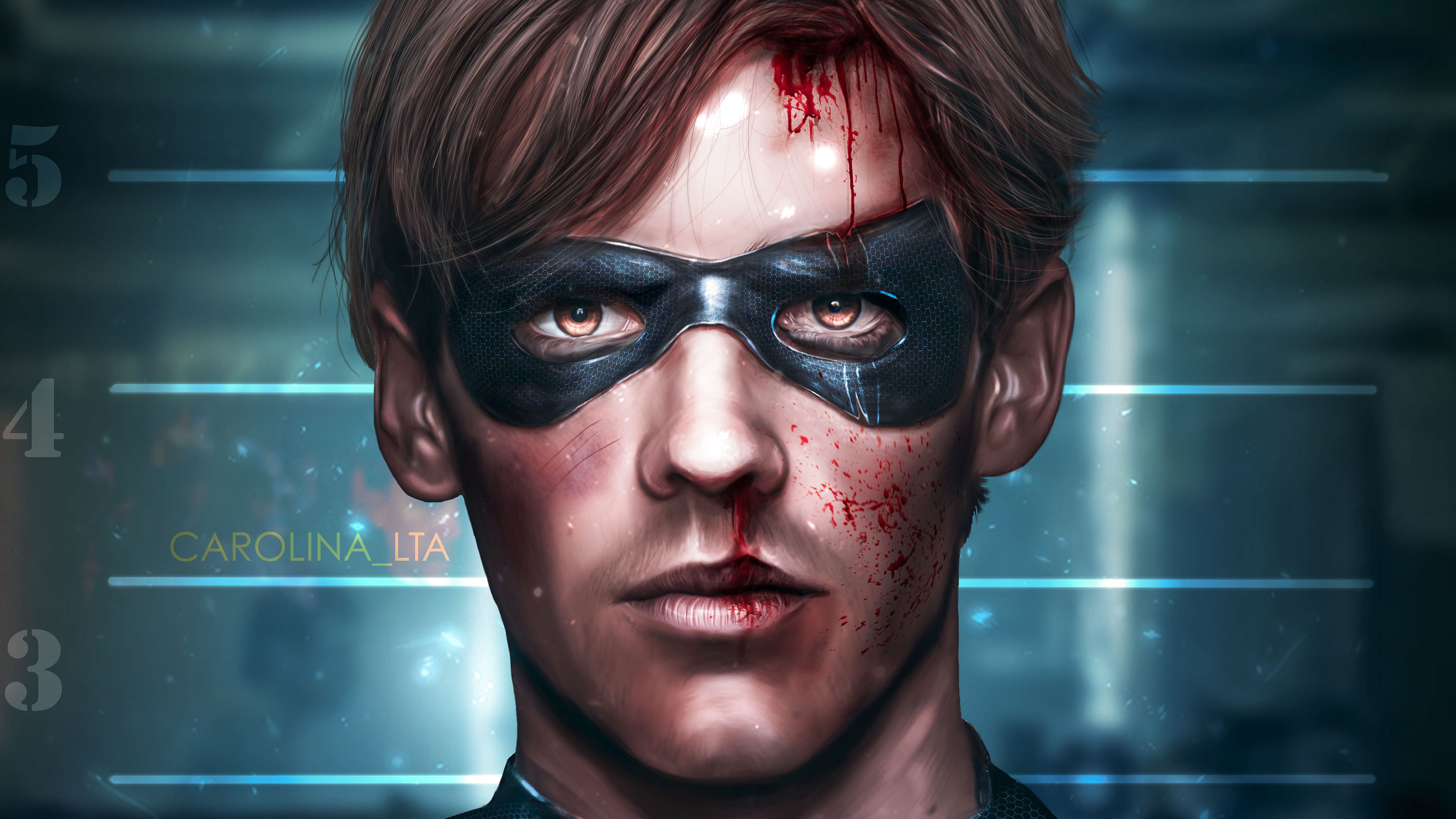 robin titans tv shows hd behance superheroes 2k 4k
