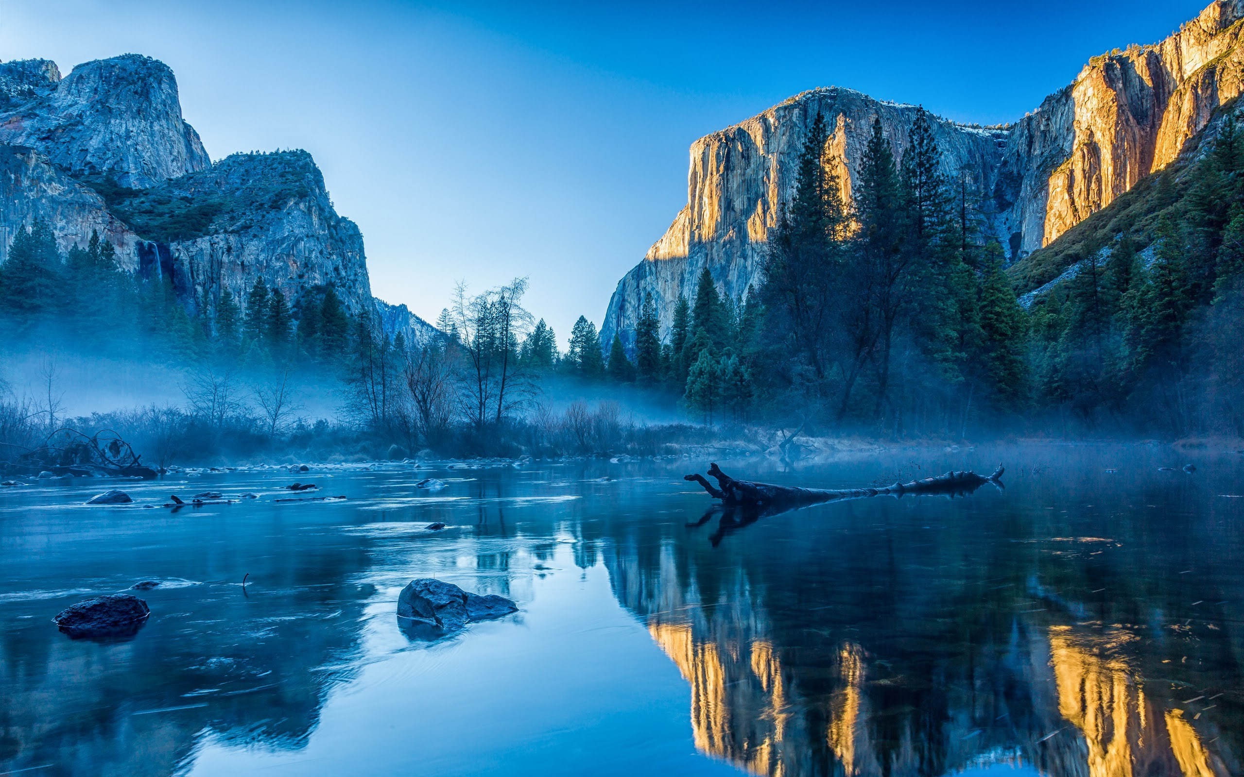 Apple Inc california landscape mist nature OS reflection 2k