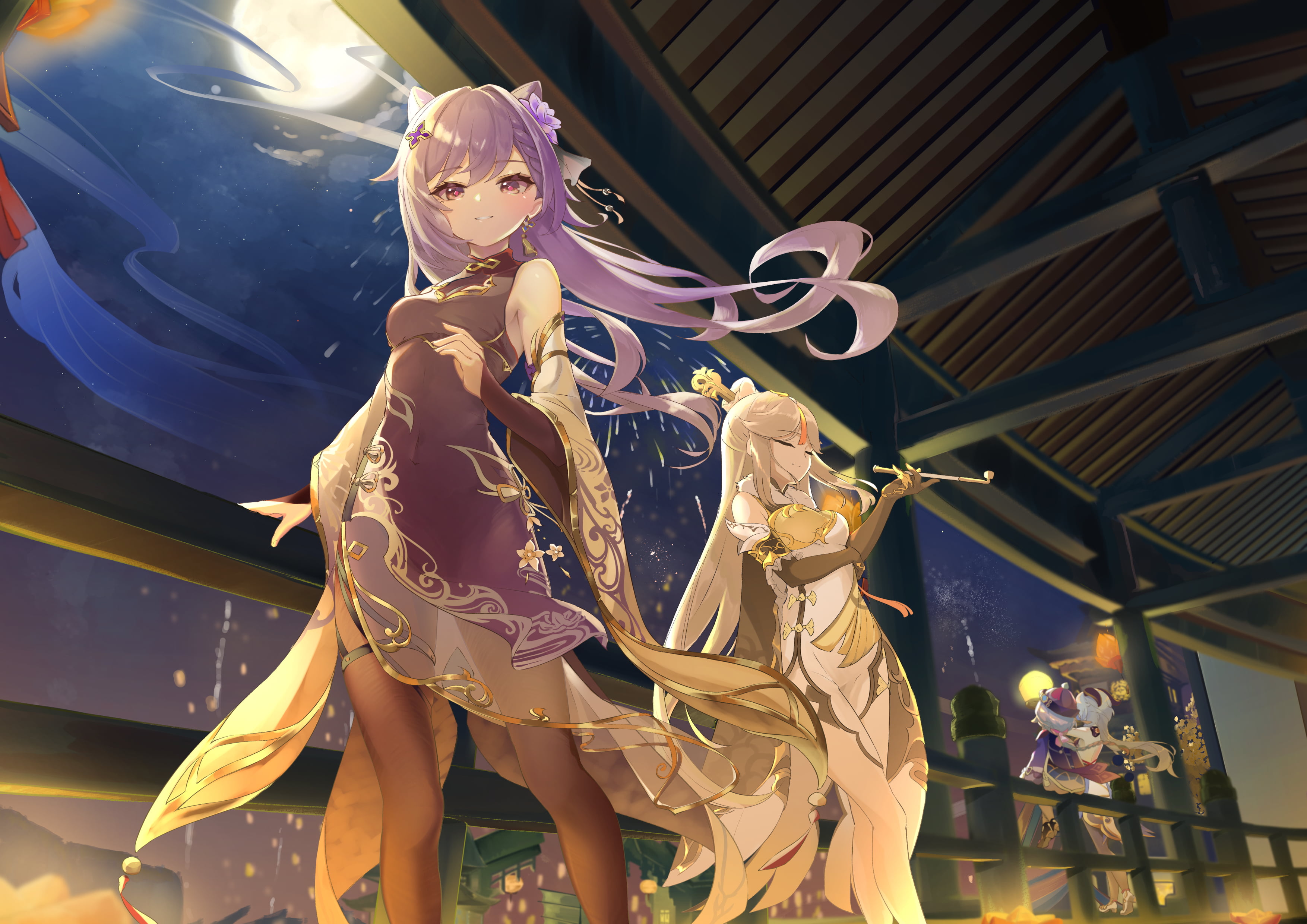 Genshin Impact keqing genshin impact anime girls Ningguang 2k 4k