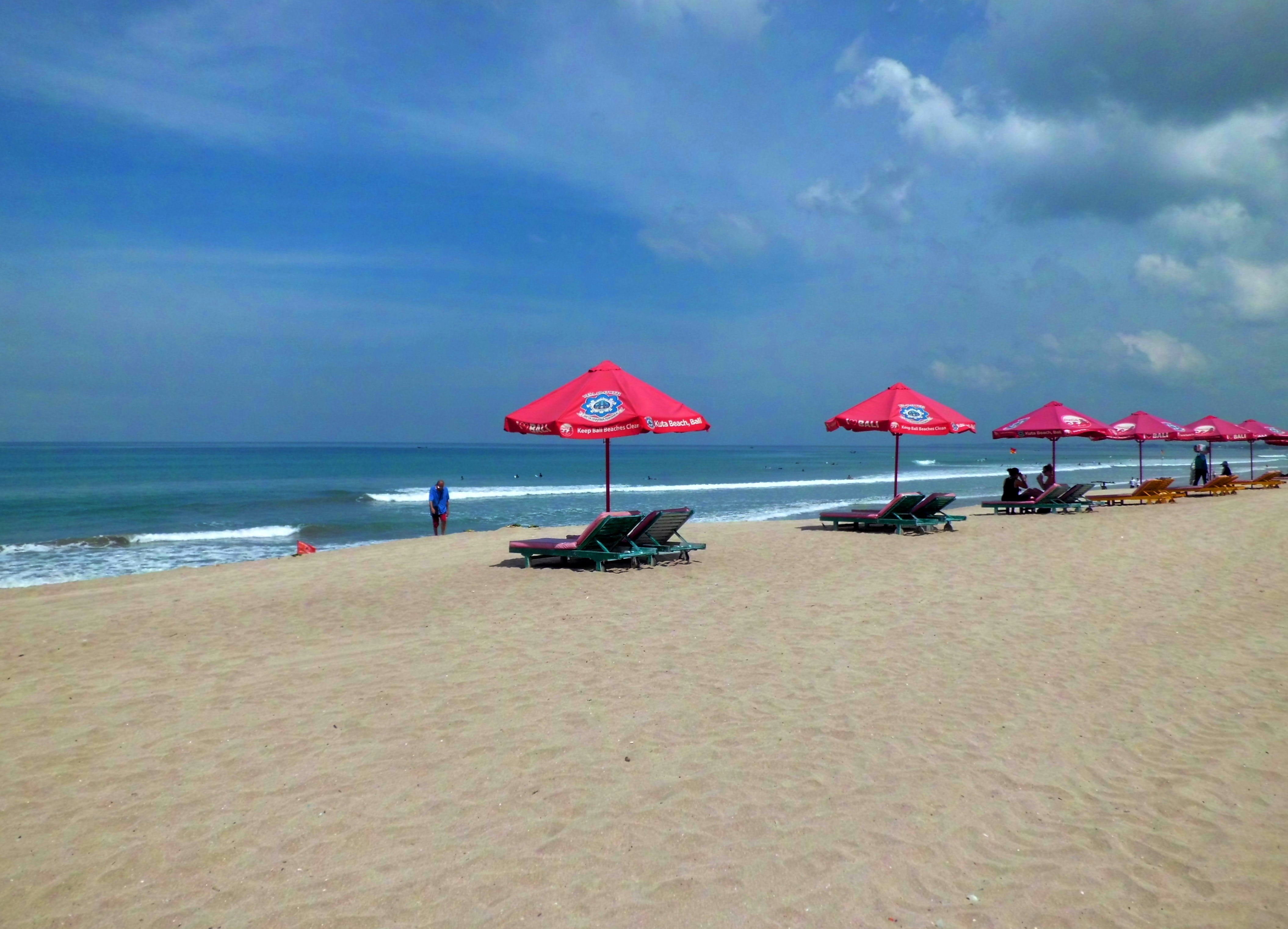 pantai kuta bali indonesia beach sand sea summer romantic 2k 4k